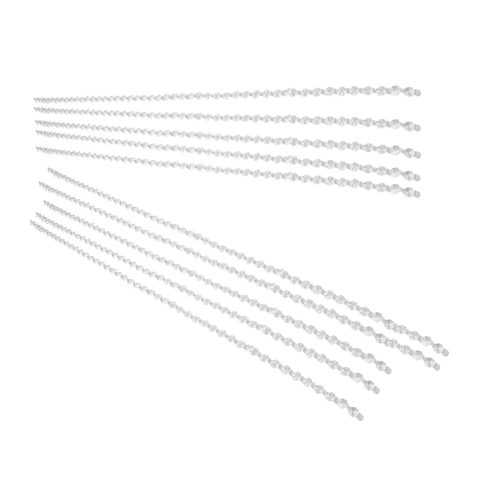14mm Octagonal Bead String Acrylic Crystal Pearl Chains for Birthday Wedding view 7