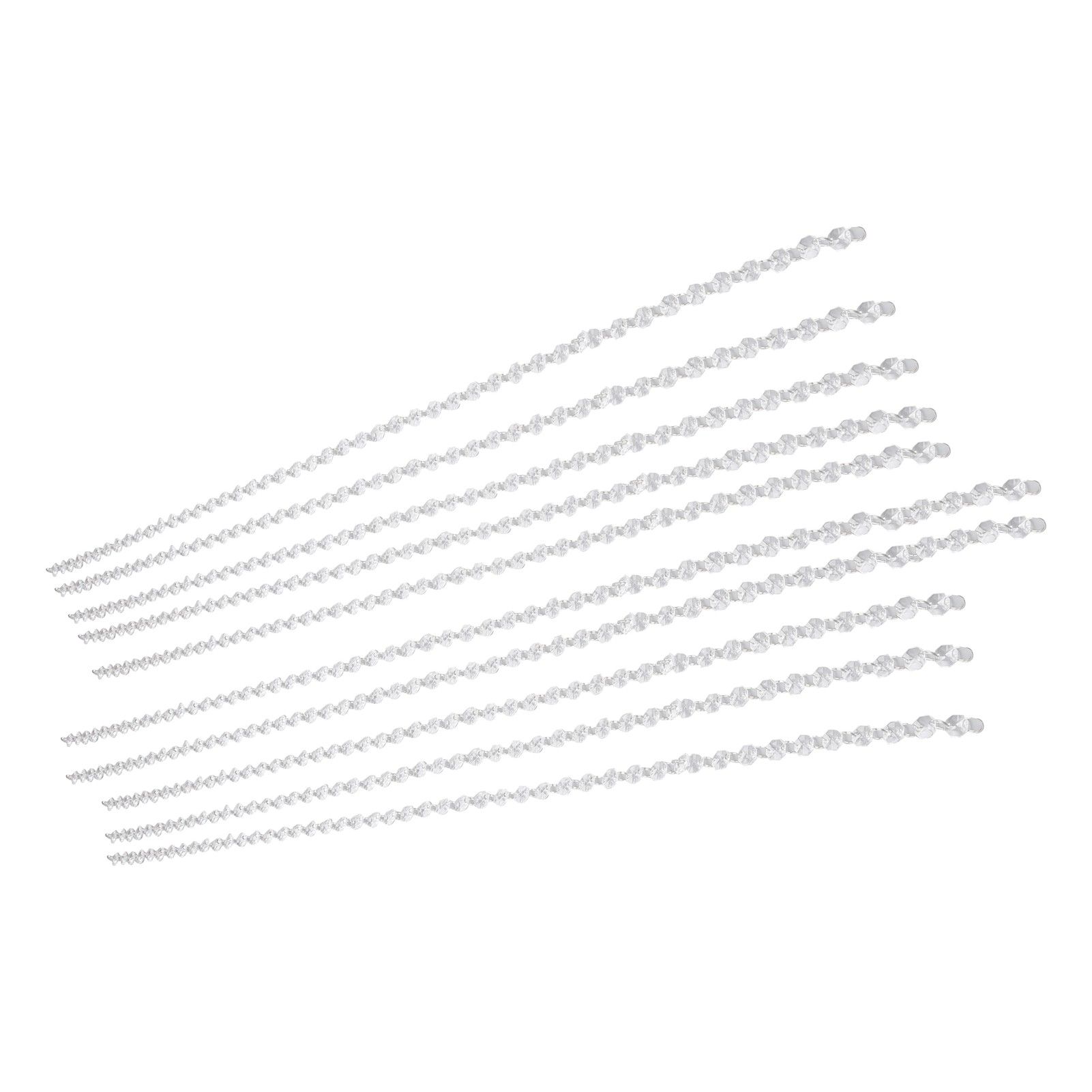 14mm Octagonal Bead String Acrylic Crystal Pearl Chains for Birthday Wedding view 9