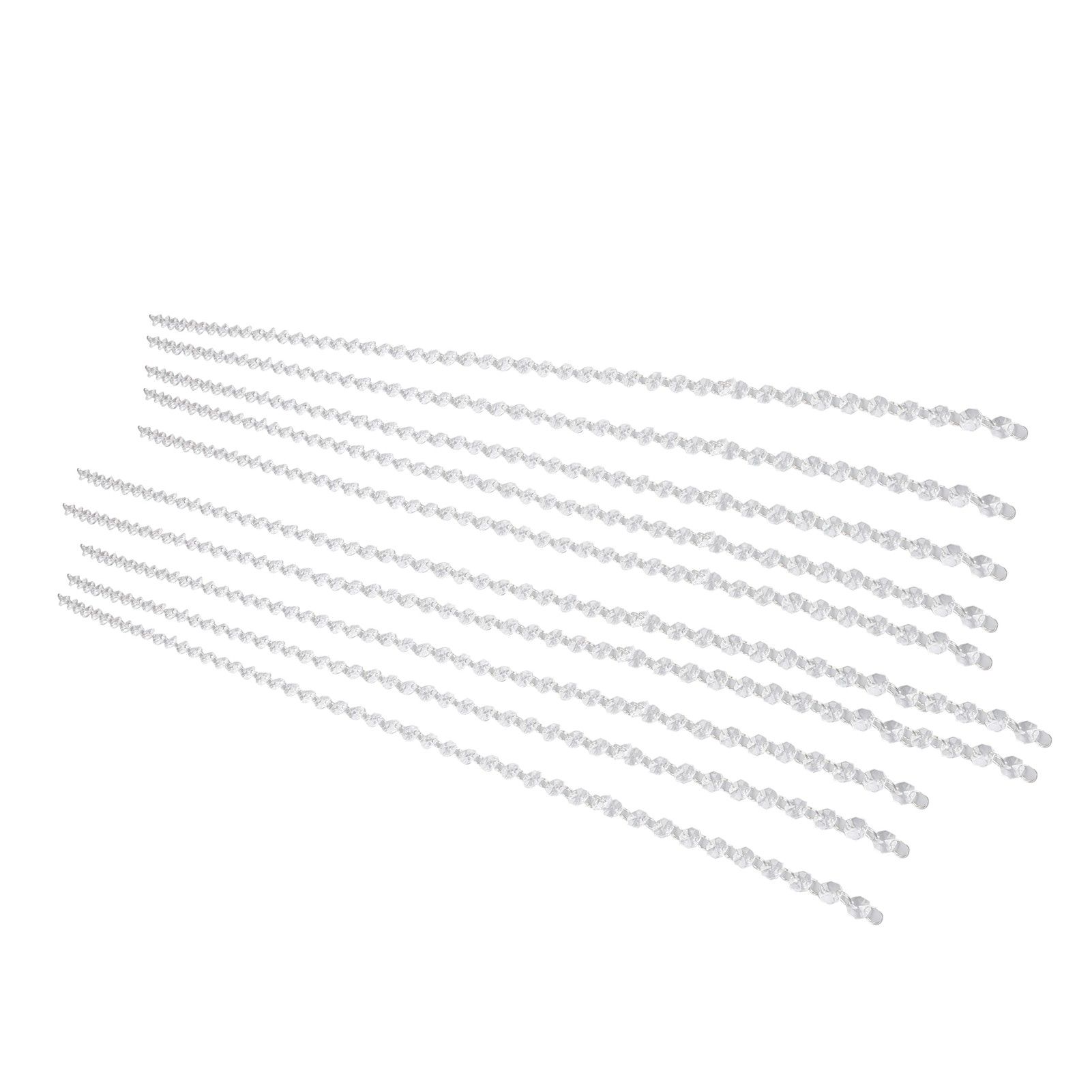 14mm Octagonal Bead String Acrylic Crystal Pearl Chains for Birthday Wedding view 10