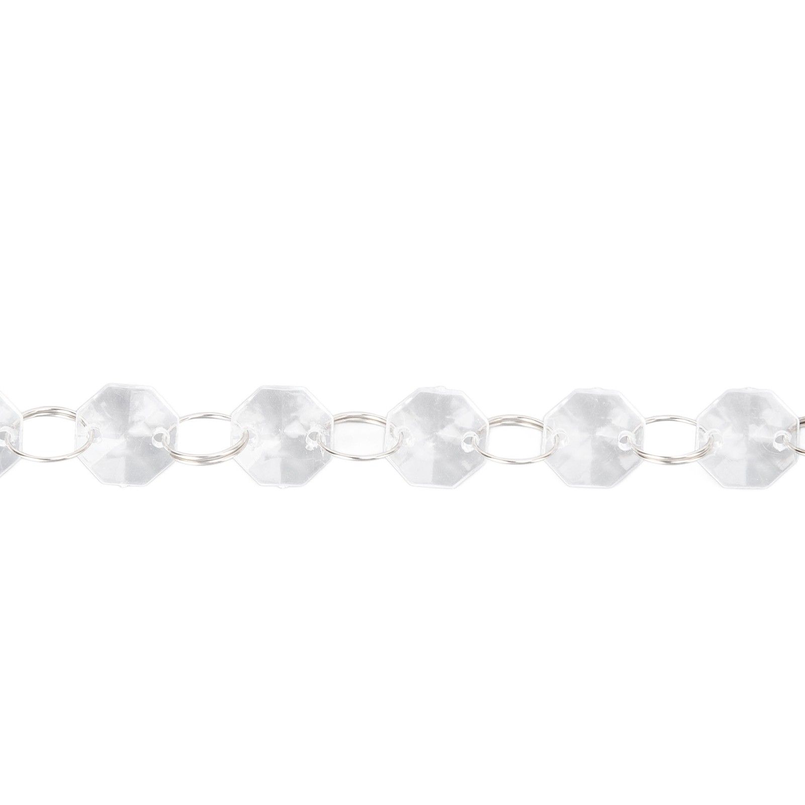 14mm Octagonal Bead String Acrylic Crystal Pearl Chains for Birthday Wedding view 15