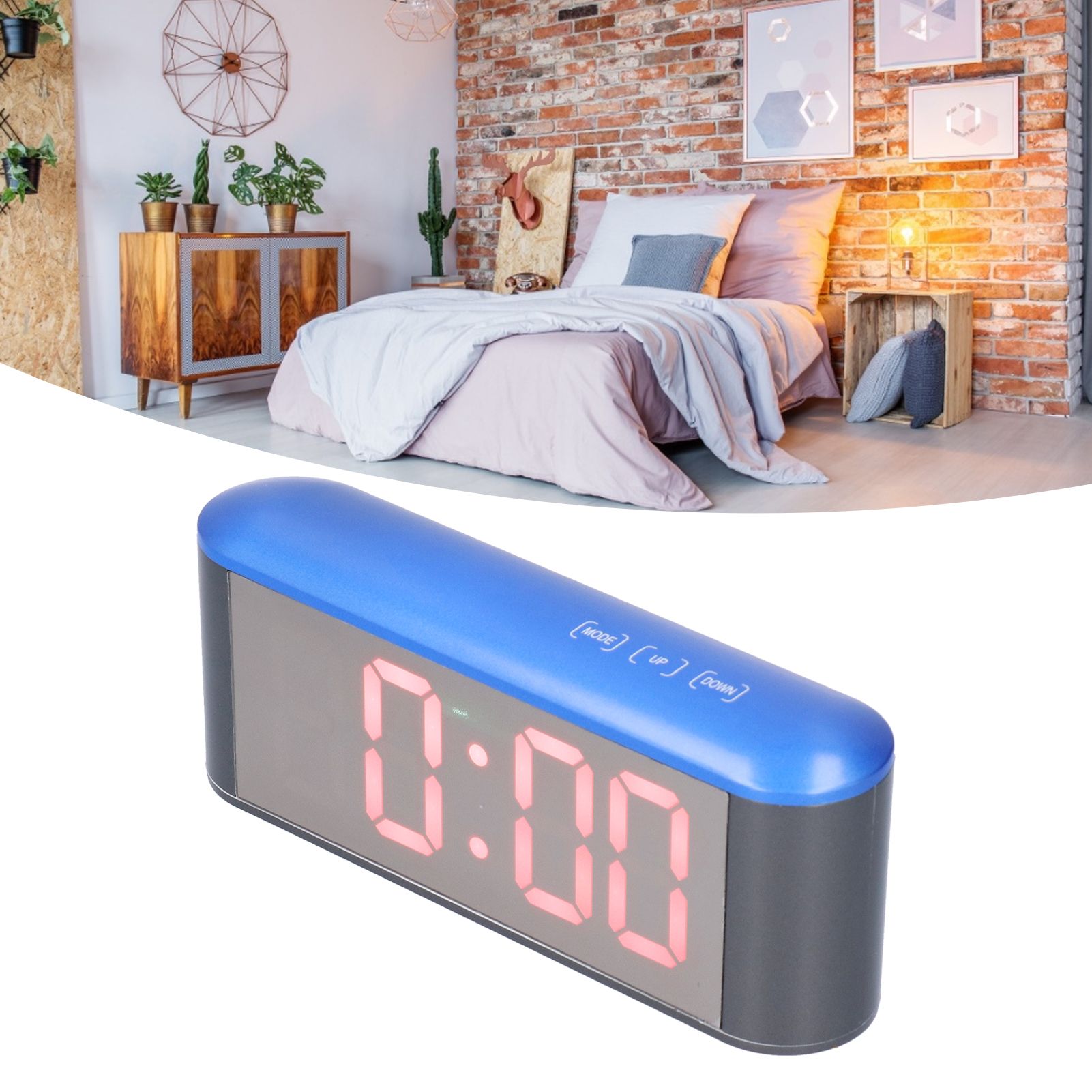 Digital Alarm Clock Stylish Exquisite LED Large Display Electronic Household view 12
