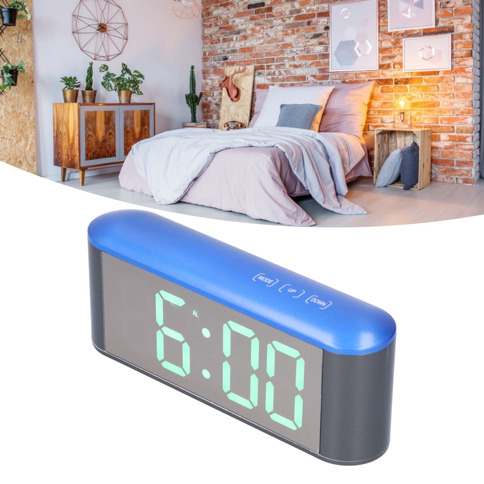 Digital Alarm Clock Stylish Exquisite LED Large Display Electronic Household view 11