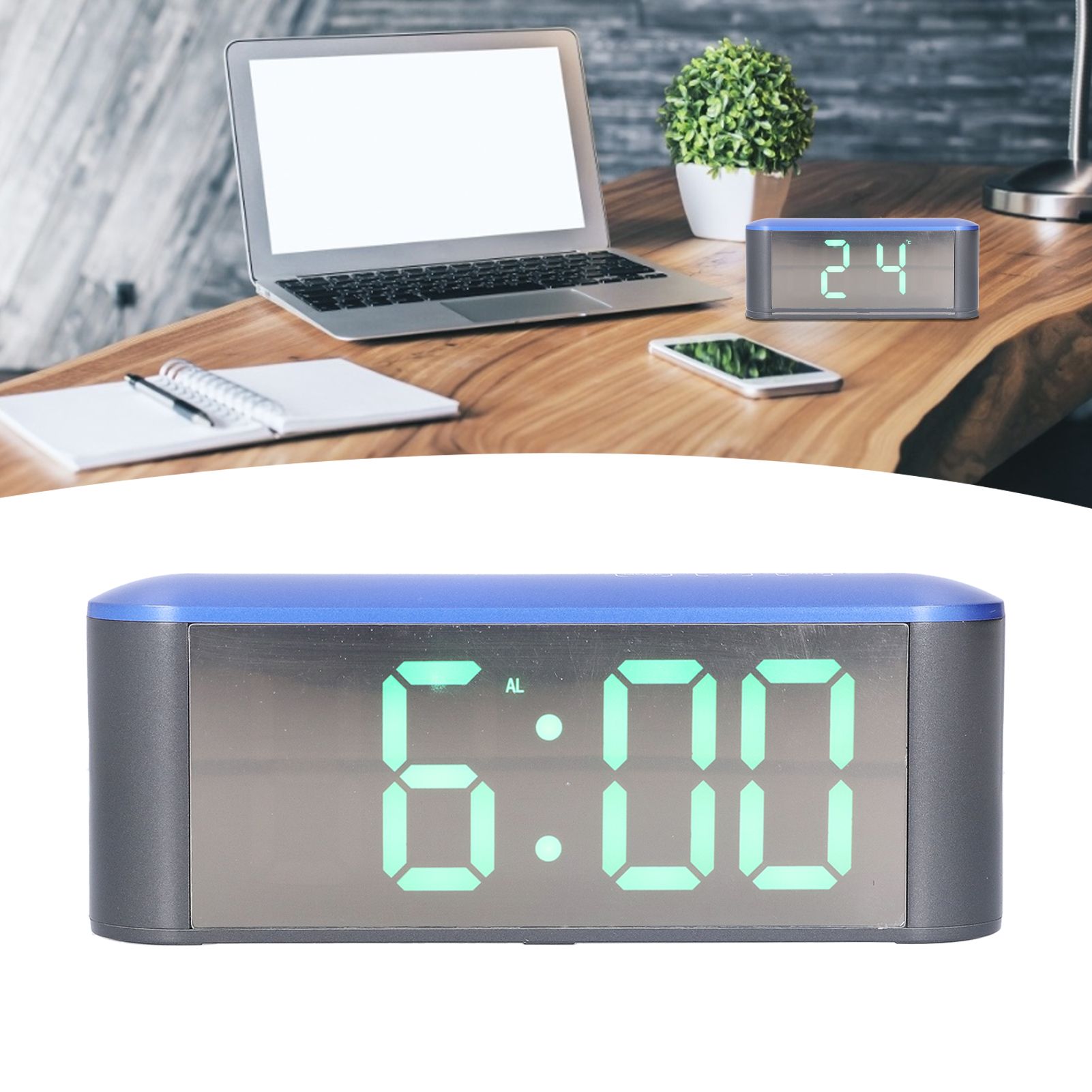 Digital Alarm Clock Stylish Exquisite LED Large Display Electronic Household view 12