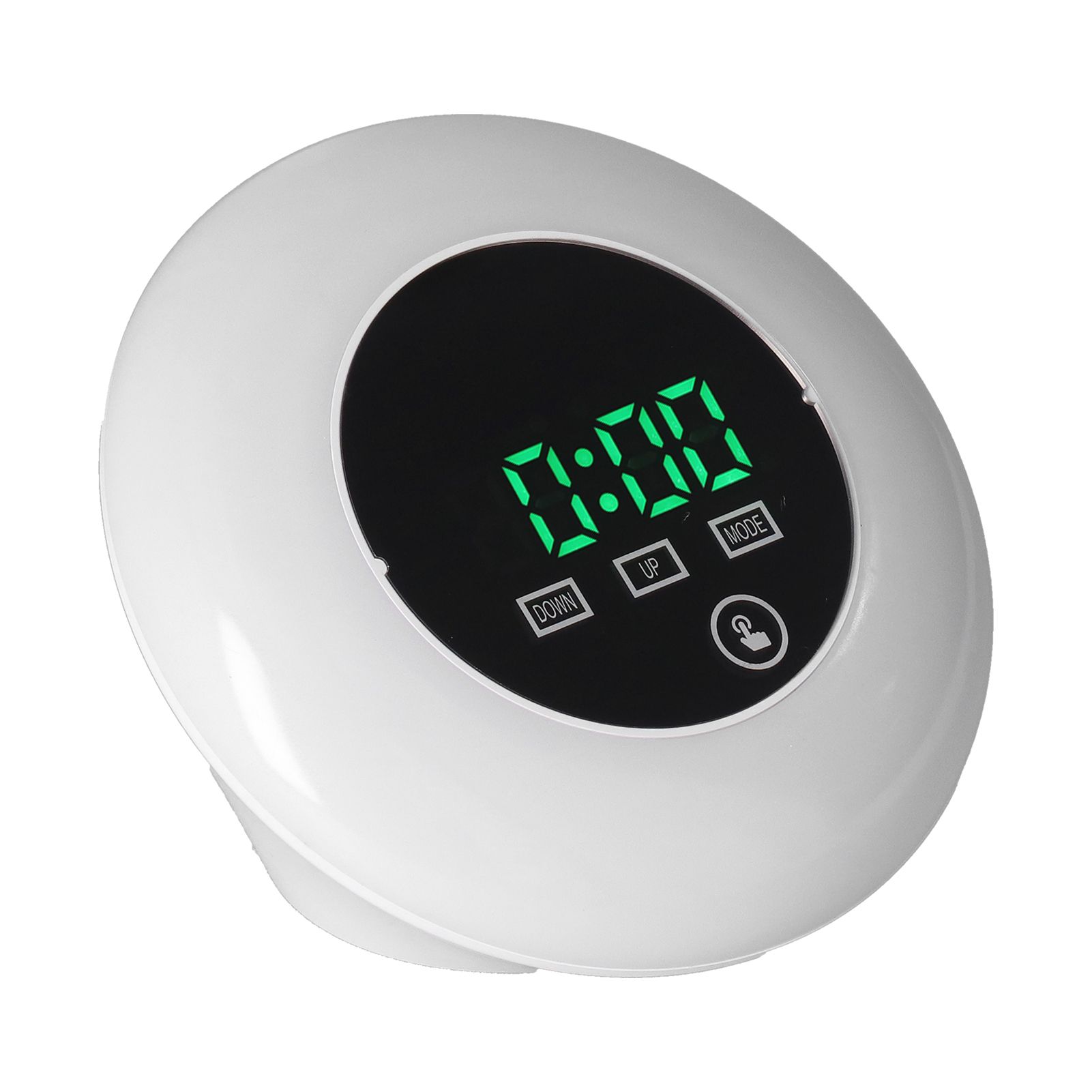 LED Digital Alarm Clock Mirror Clock Thermometer Clock 7 Color Electronic view 4