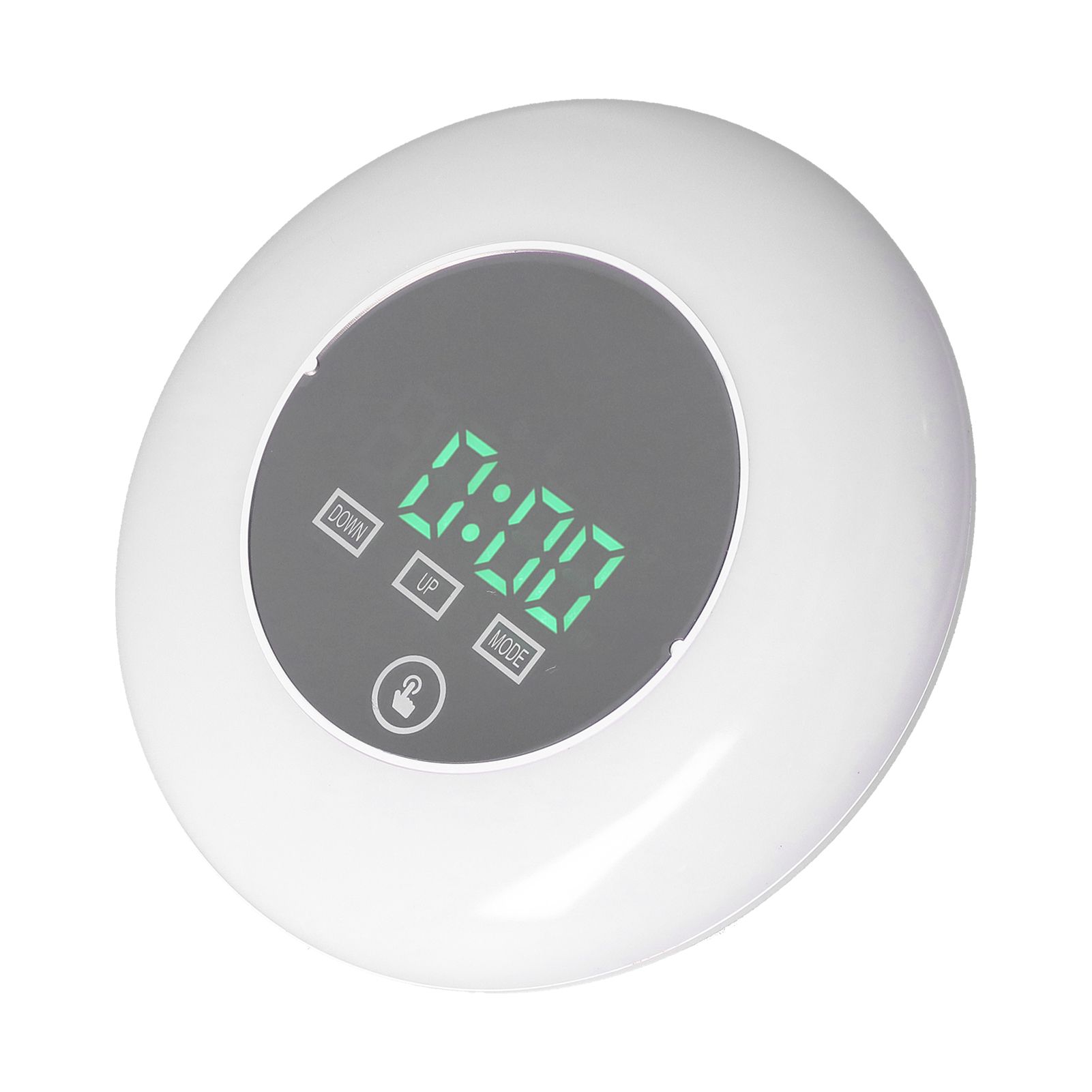 LED Digital Alarm Clock Mirror Clock Thermometer Clock 7 Color Electronic view 5