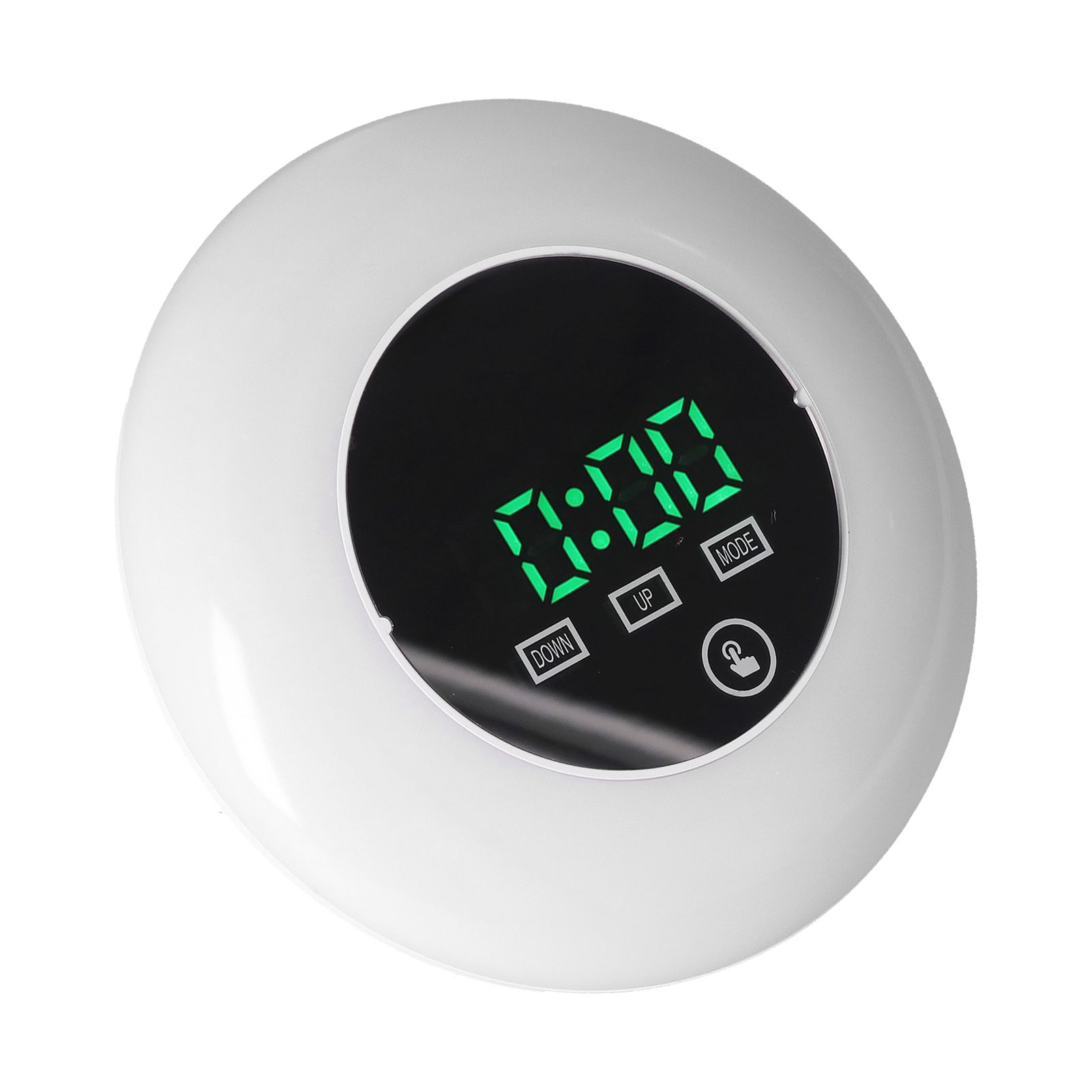 LED Digital Alarm Clock Mirror Clock Thermometer Clock 7 Color Electronic view 6