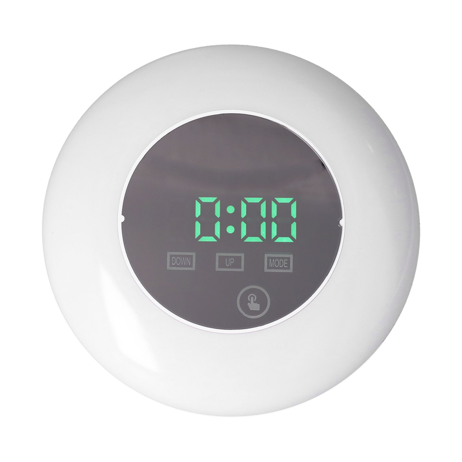 LED Digital Alarm Clock Mirror Clock Thermometer Clock 7 Color Electronic view 7