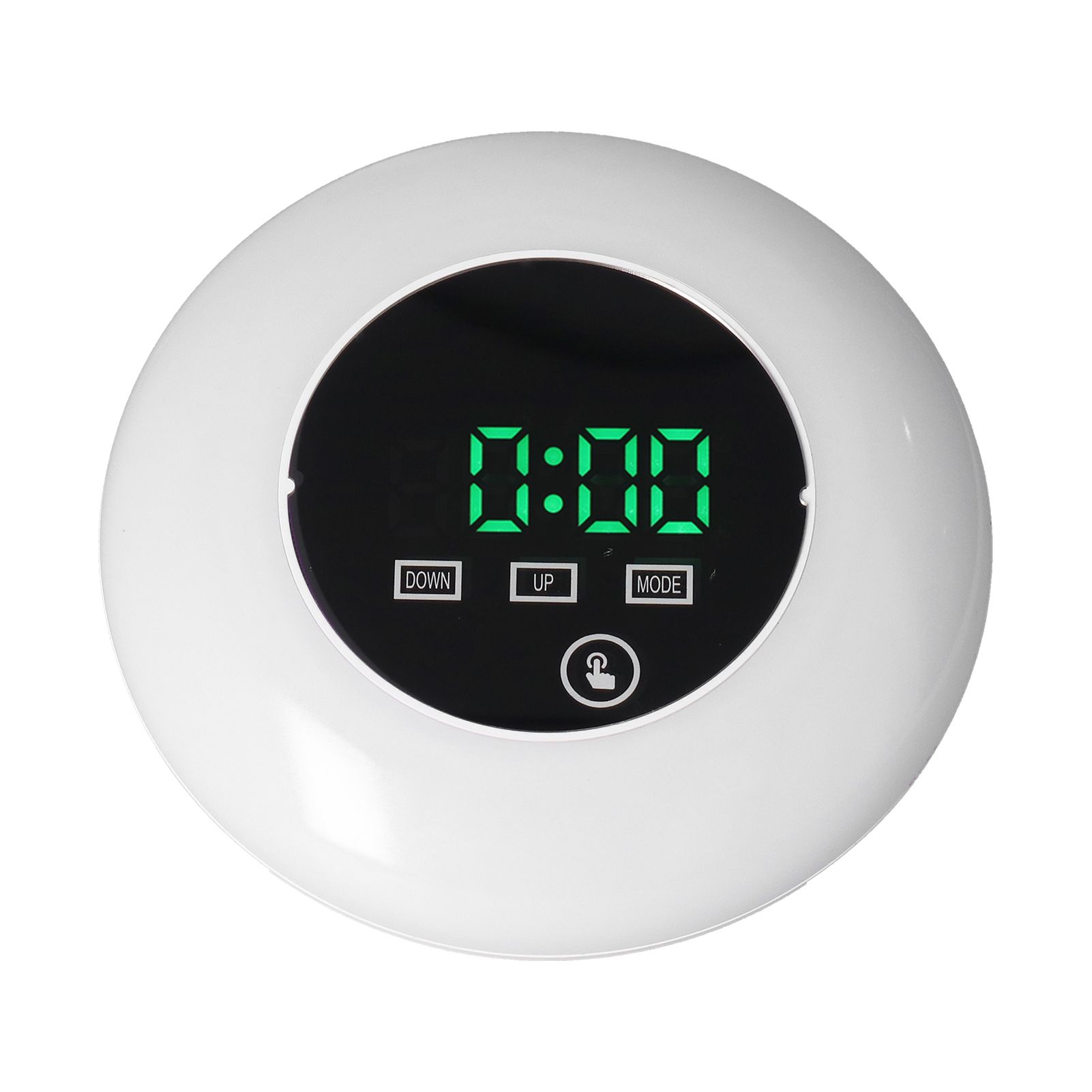 LED Digital Alarm Clock Mirror Clock Thermometer Clock 7 Color Electronic view 9