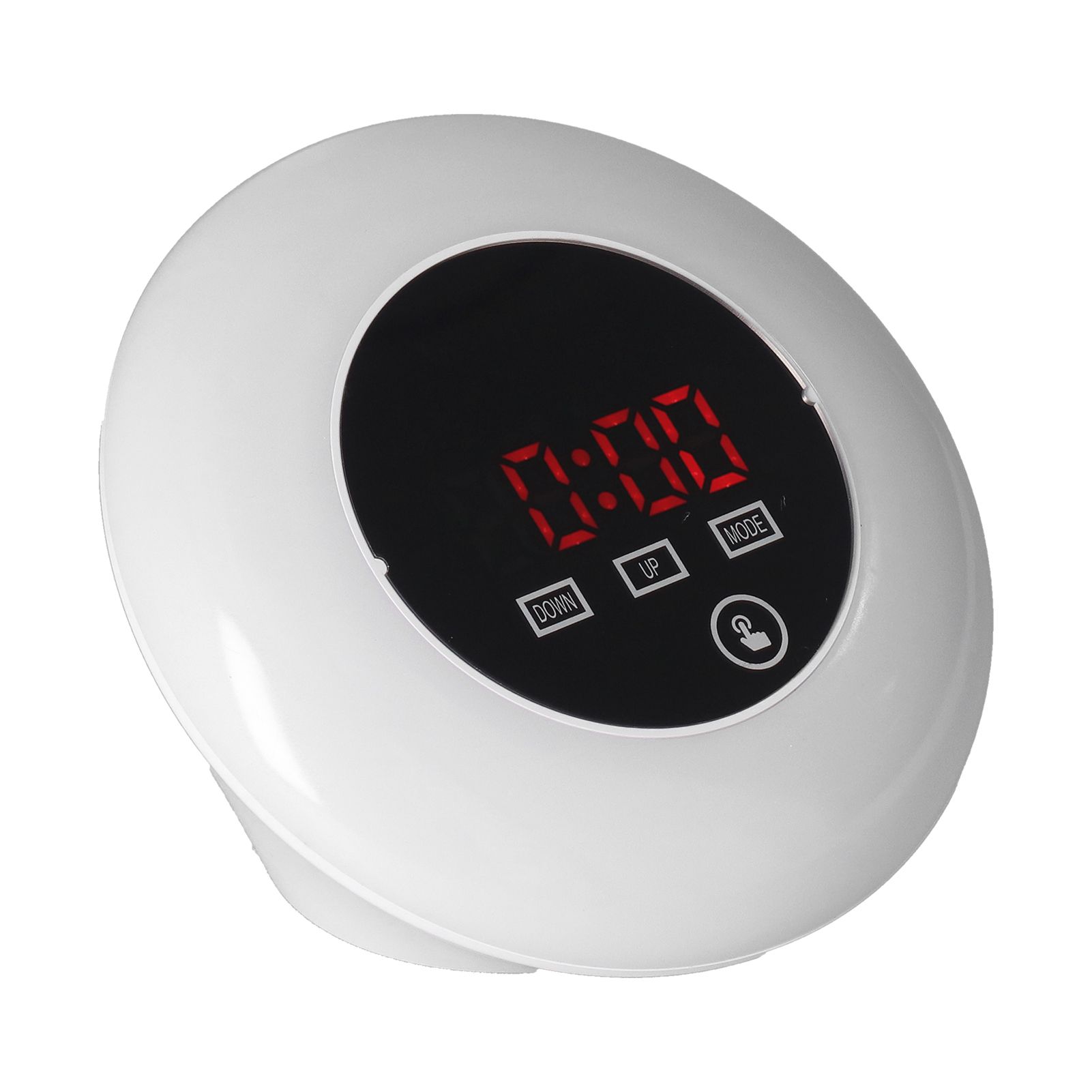 LED Digital Alarm Clock Mirror Clock Thermometer Clock 7 Color Electronic view 4