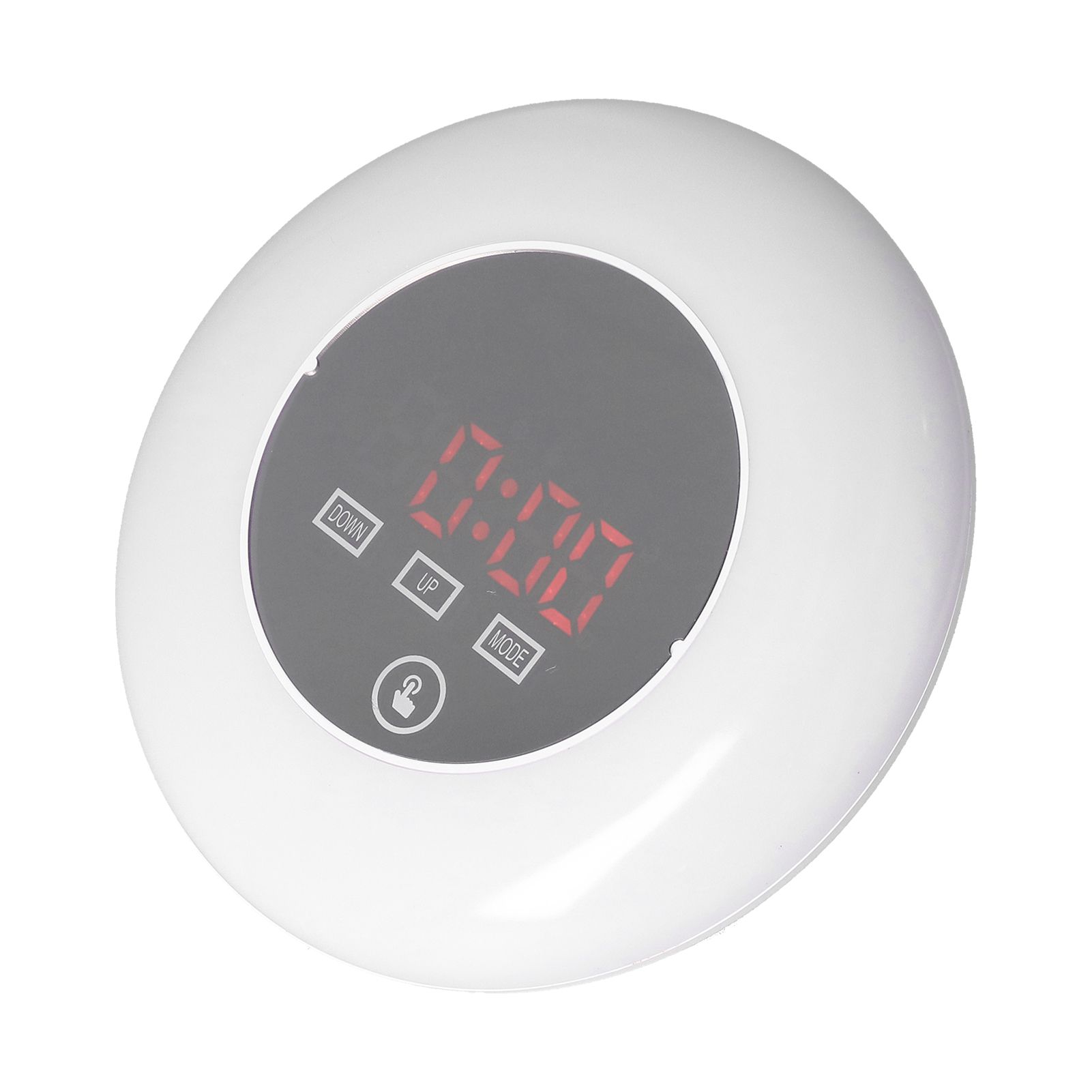 LED Digital Alarm Clock Mirror Clock Thermometer Clock 7 Color Electronic view 5