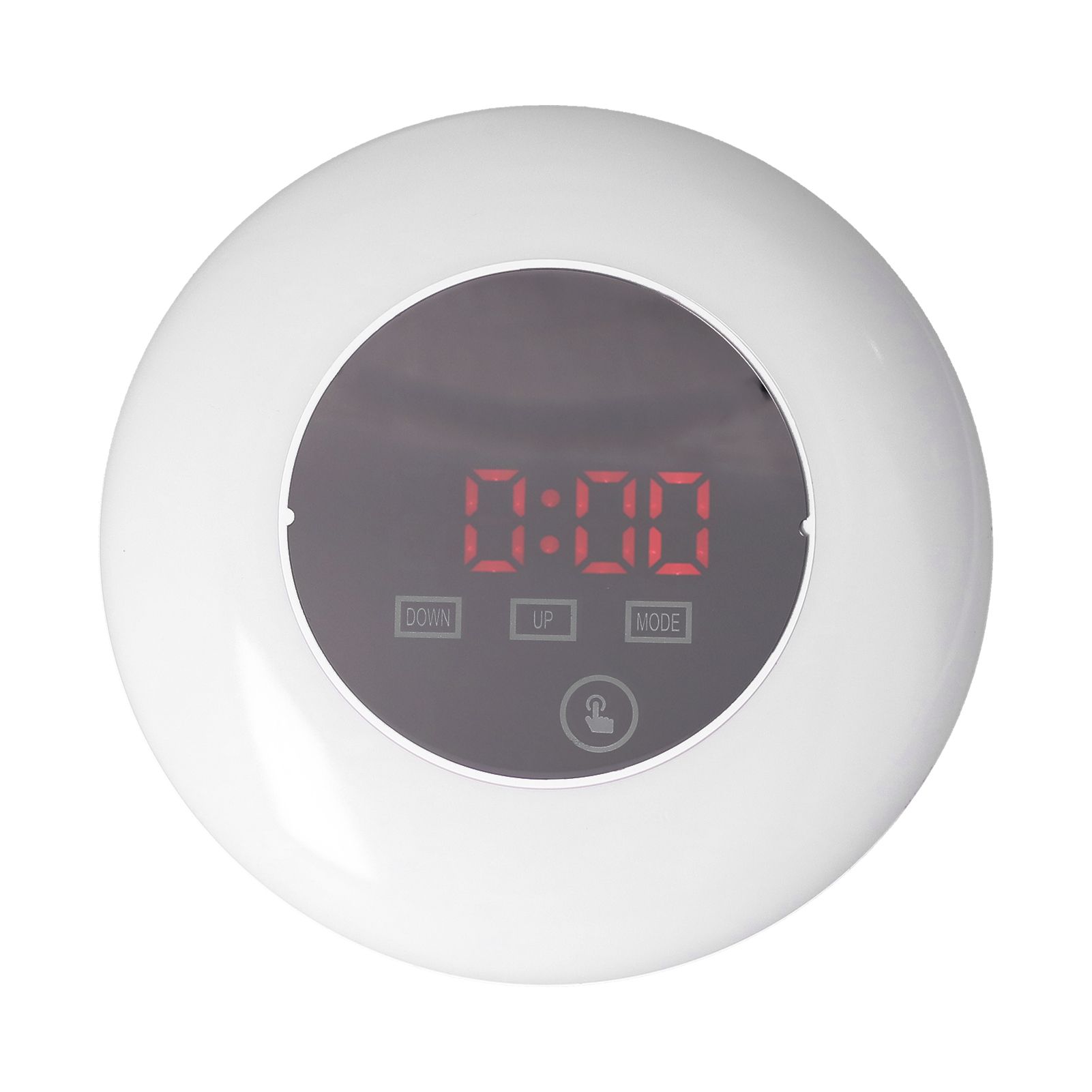 LED Digital Alarm Clock Mirror Clock Thermometer Clock 7 Color Electronic view 10