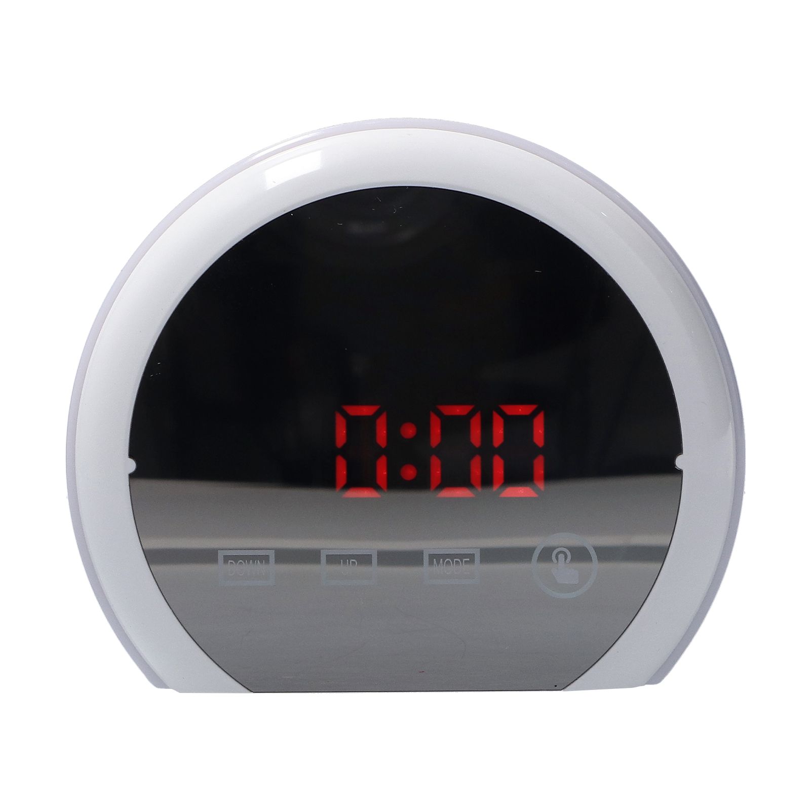 Digital LED Mirror Clock with 7 Color Lighting Snooze Alarm Clock Temperature view 10