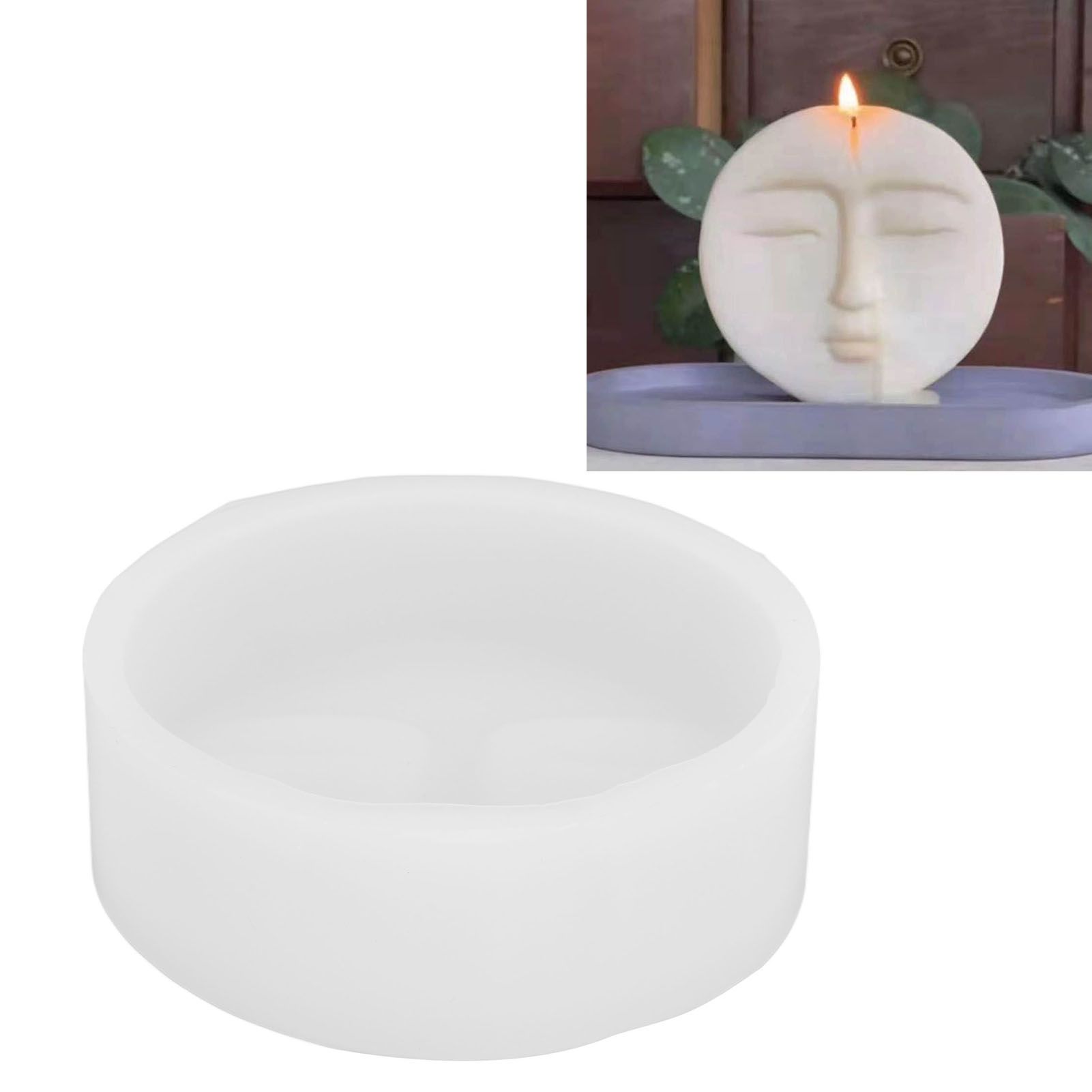 Human Face Silastic Mould Abstract Style for Making Candles Soaps Decorative view 12
