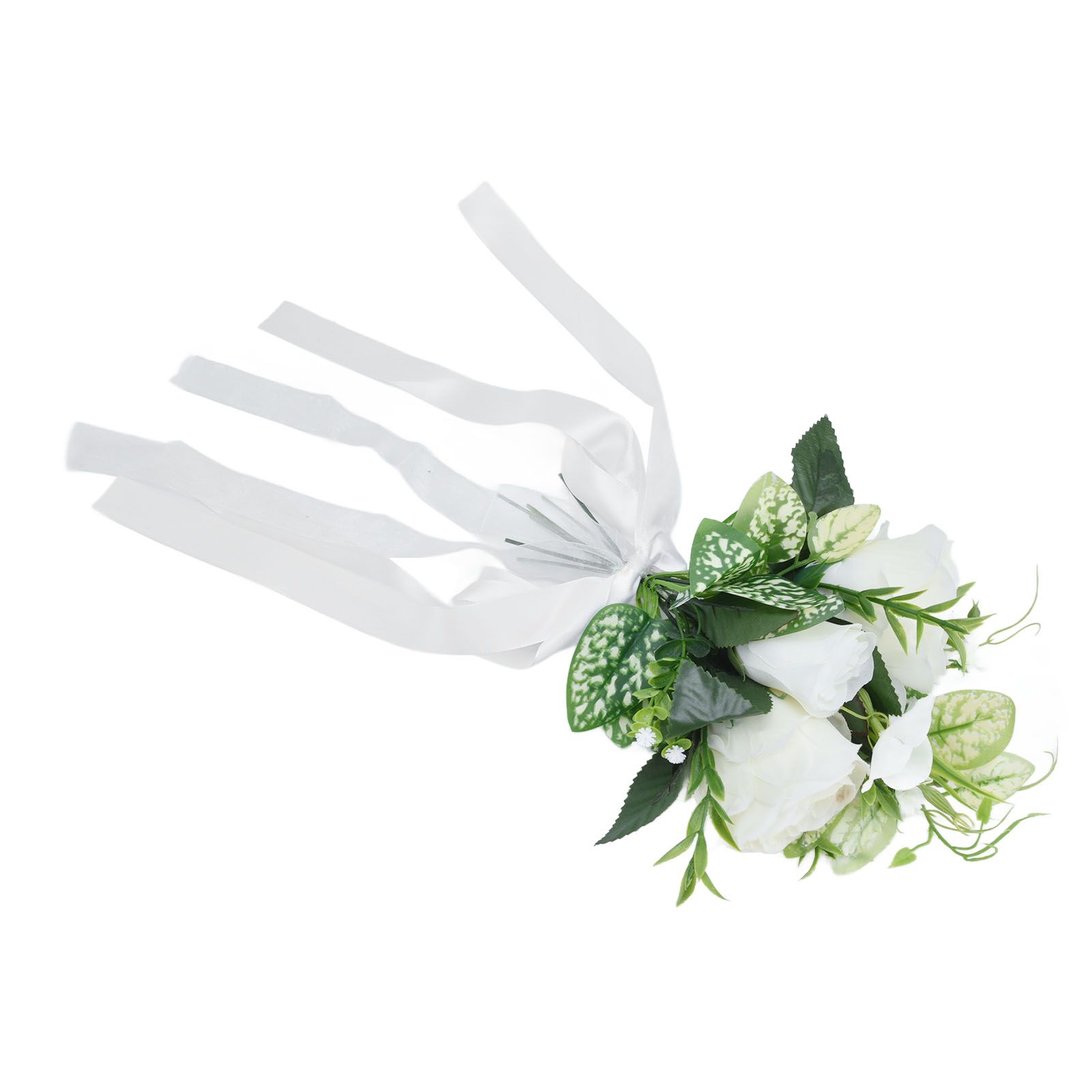 Wedding Aisle Chair Decorations Artificial Chair Flowers with Drapery for view 4