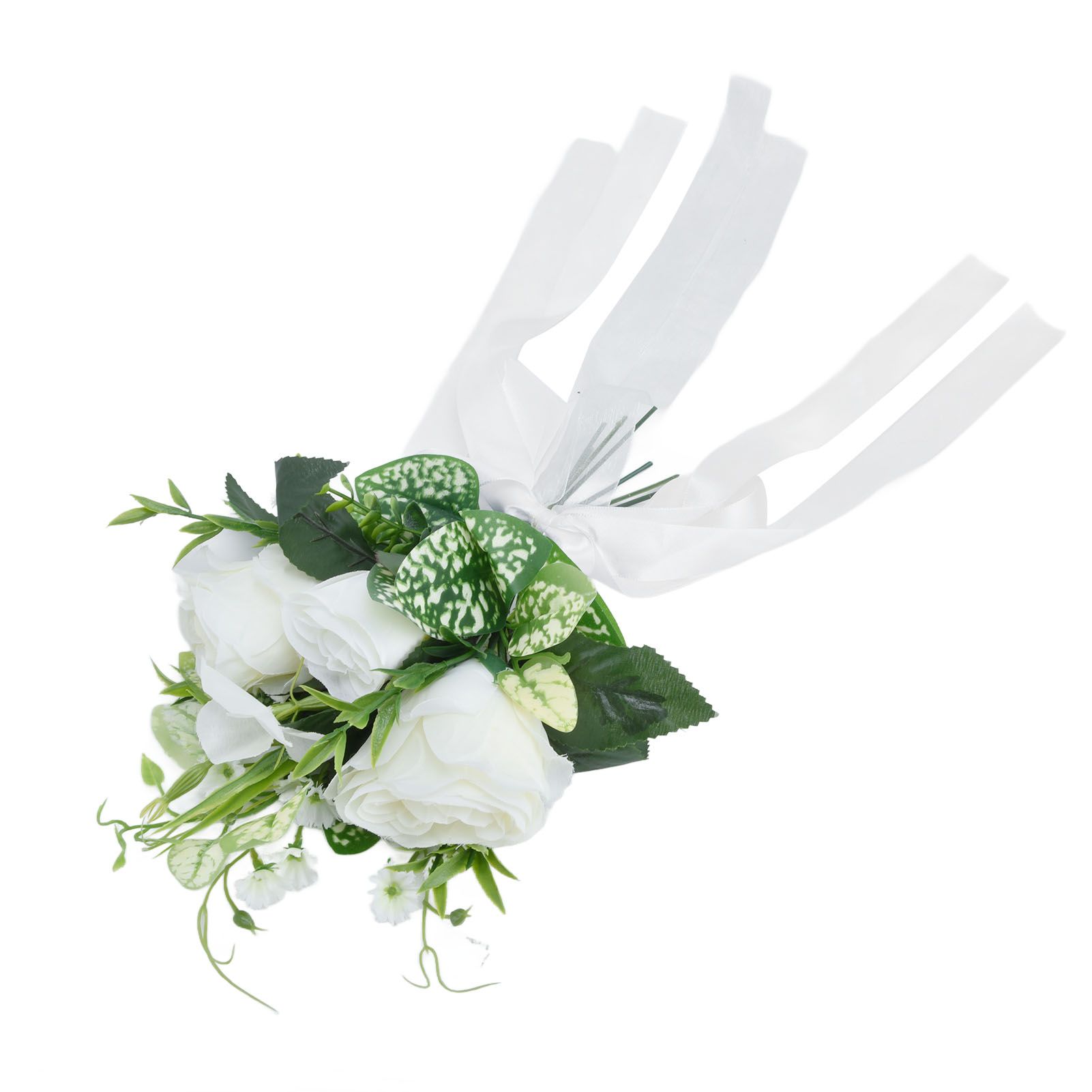 Wedding Aisle Chair Decorations Artificial Chair Flowers with Drapery for view 5