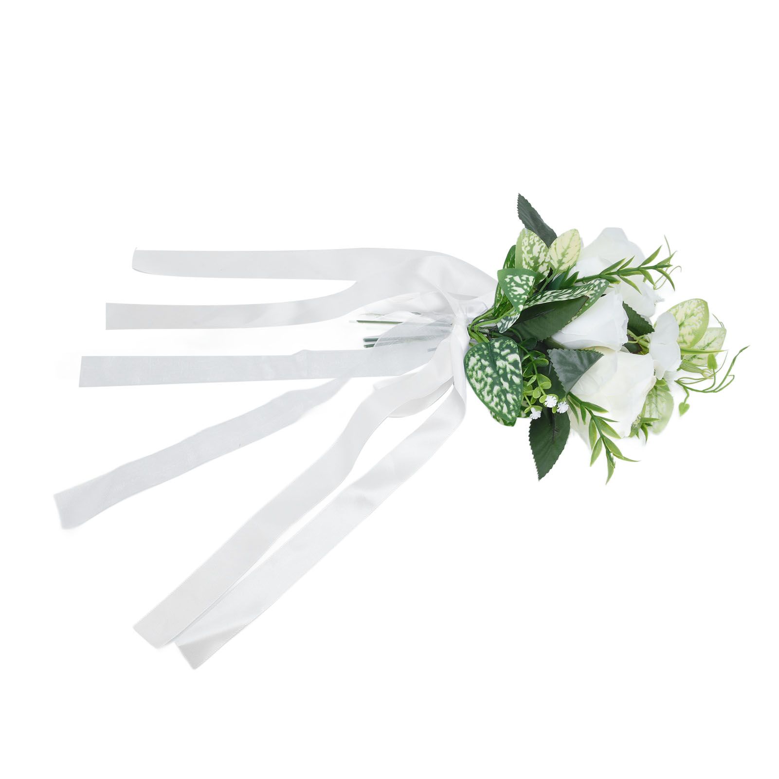 Wedding Aisle Chair Decorations Artificial Chair Flowers with Drapery for view 8