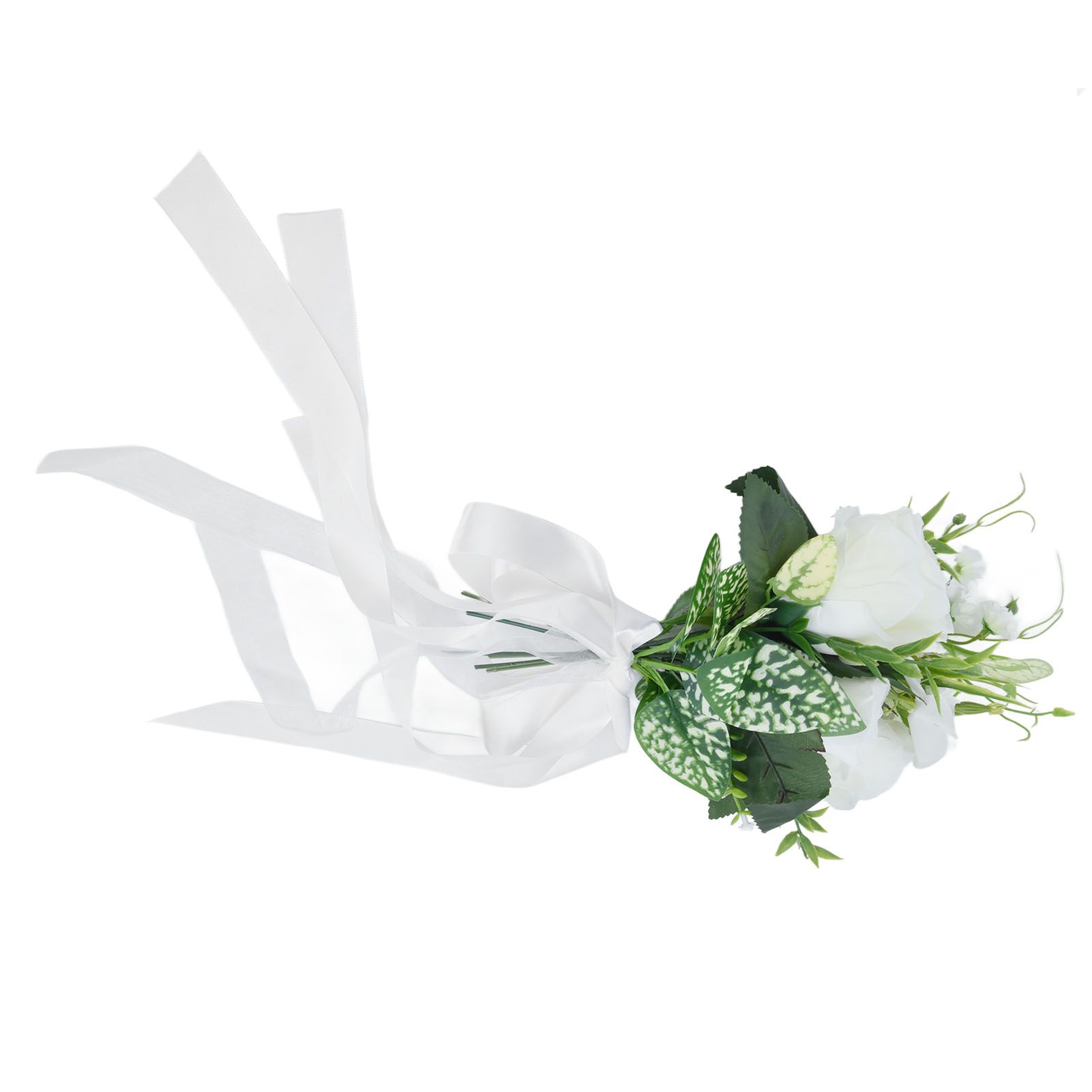 Wedding Aisle Chair Decorations Artificial Chair Flowers with Drapery for view 10