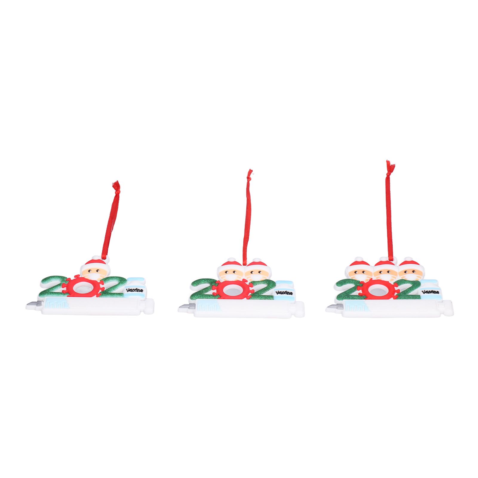 3PCS Personalized Christmas Ornament 2021 Snowman Series Family Members Name view 2