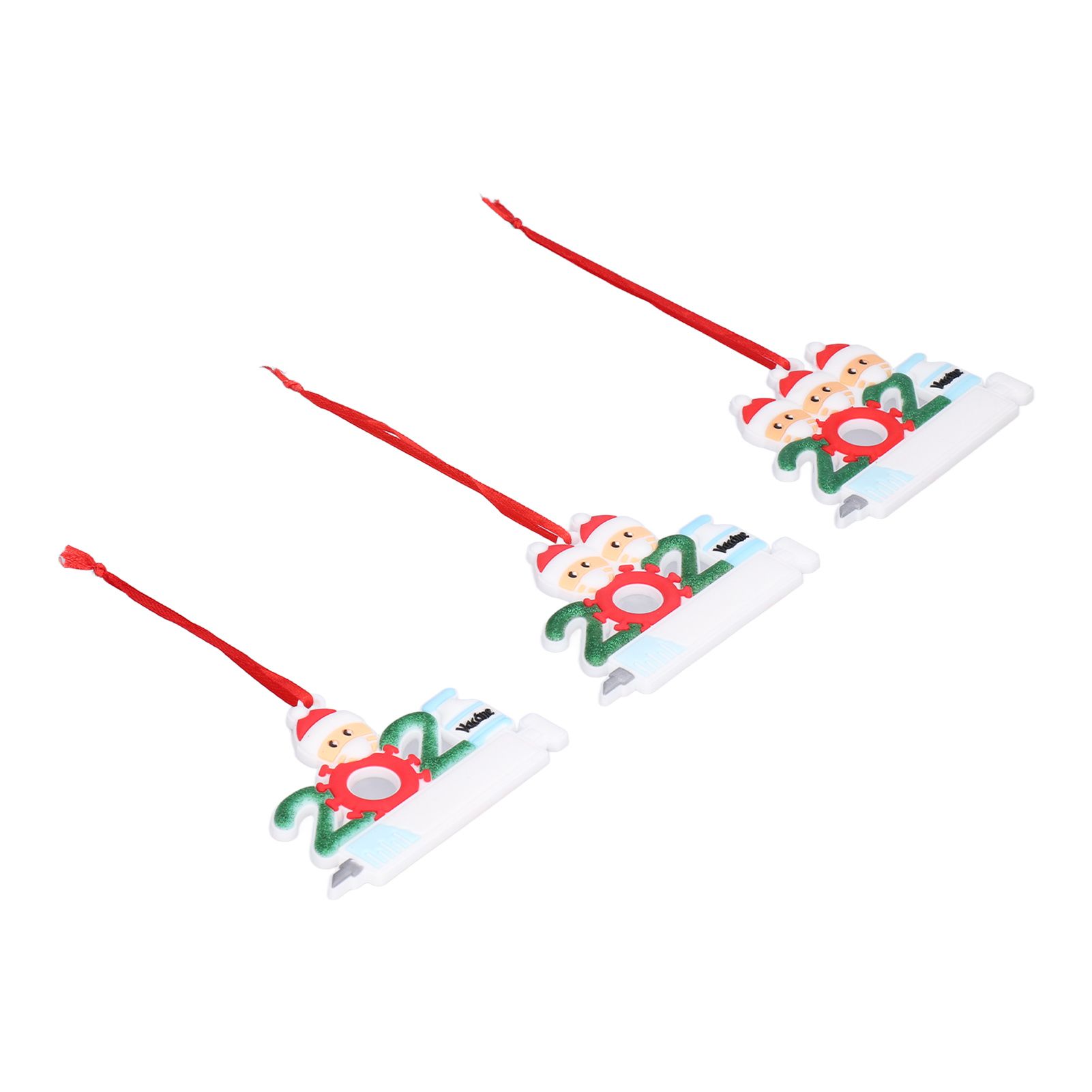3PCS Personalized Christmas Ornament 2021 Snowman Series Family Members Name view 3