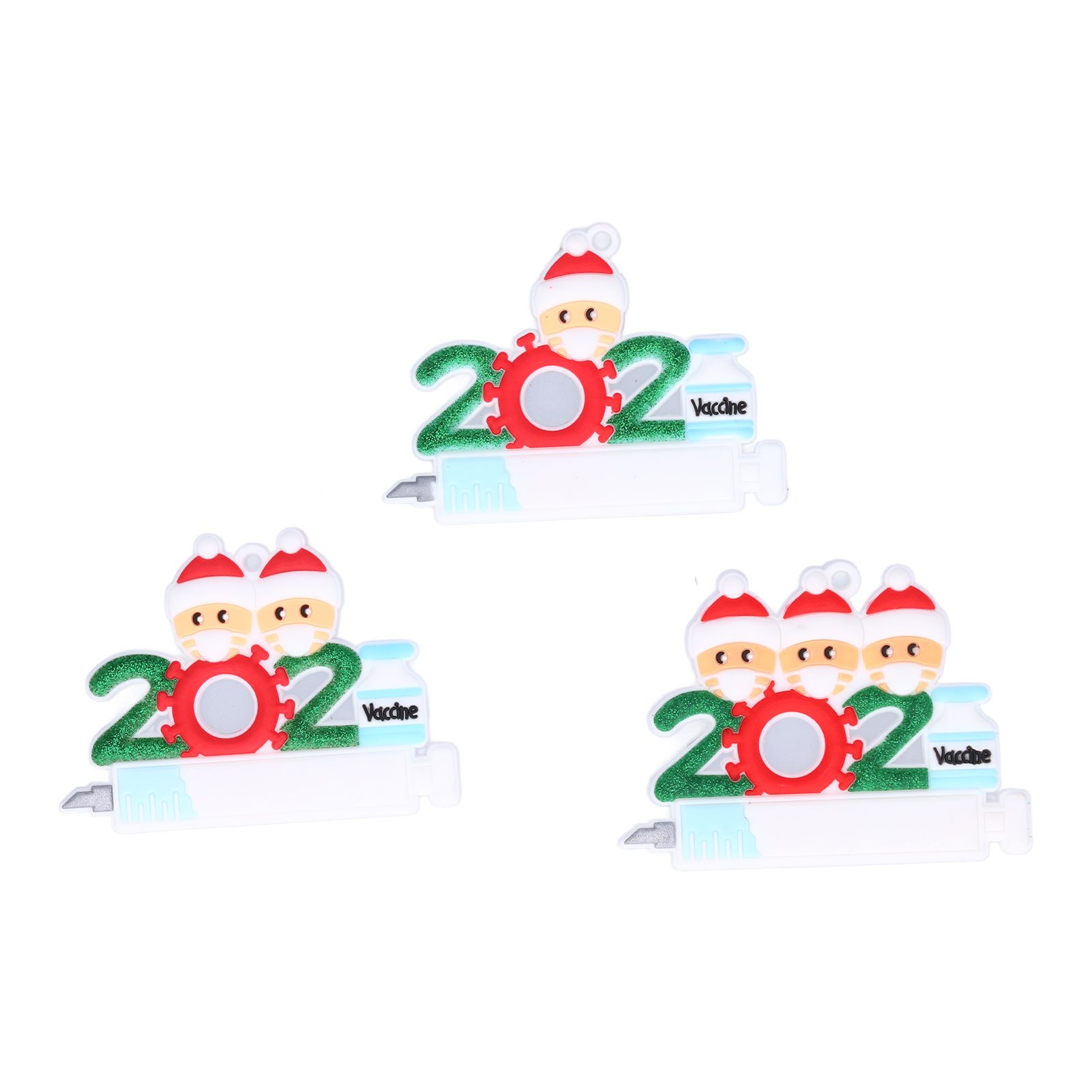 3PCS Personalized Christmas Ornament 2021 Snowman Series Family Members Name view 9