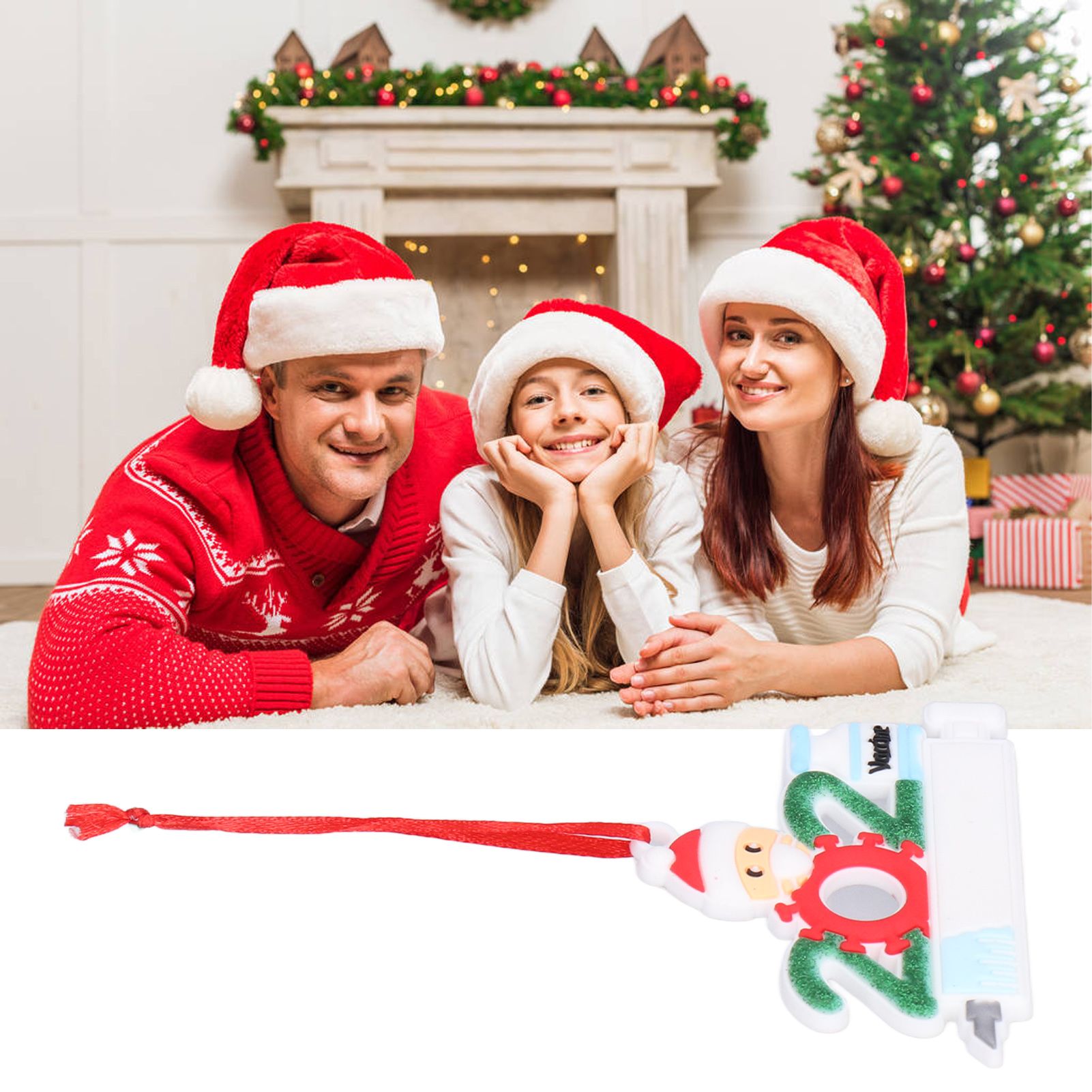 3PCS Personalized Christmas Ornament 2021 Snowman Series Family Members Name view 11