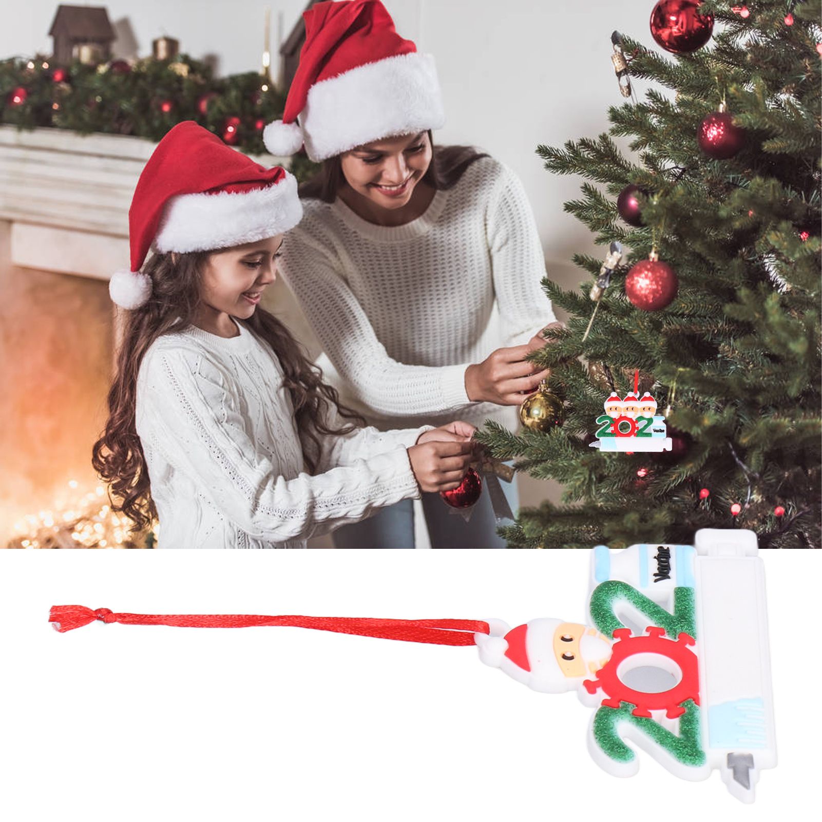 3PCS Personalized Christmas Ornament 2021 Snowman Series Family Members Name view 12
