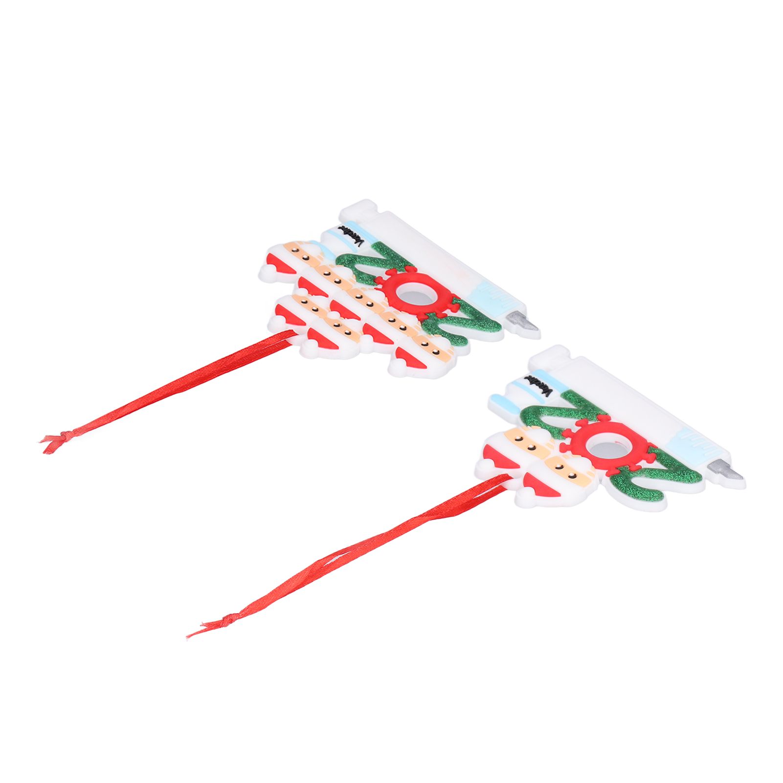2pcs 2021 Vaccine Christmas Ornaments Hanging Personalized Christmas Tree view 7