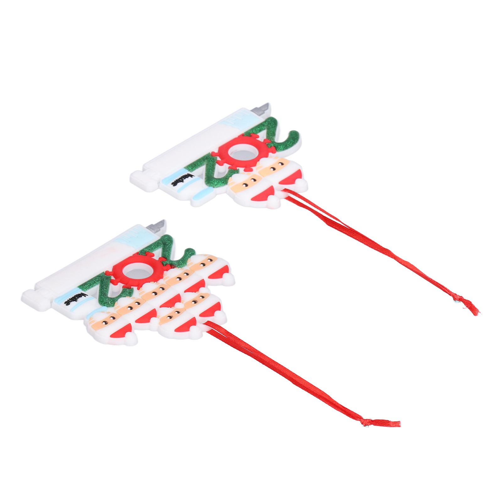 2pcs 2021 Vaccine Christmas Ornaments Hanging Personalized Christmas Tree view 8