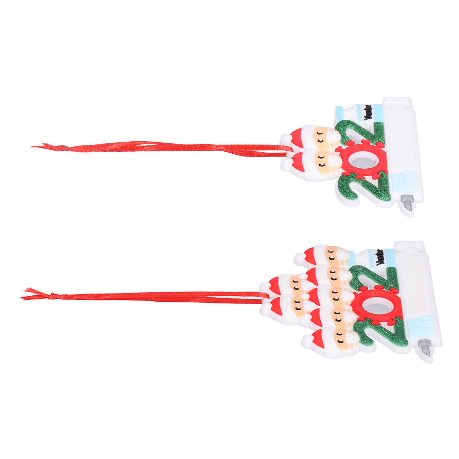 2pcs 2021 Vaccine Christmas Ornaments Hanging Personalized Christmas Tree view 9