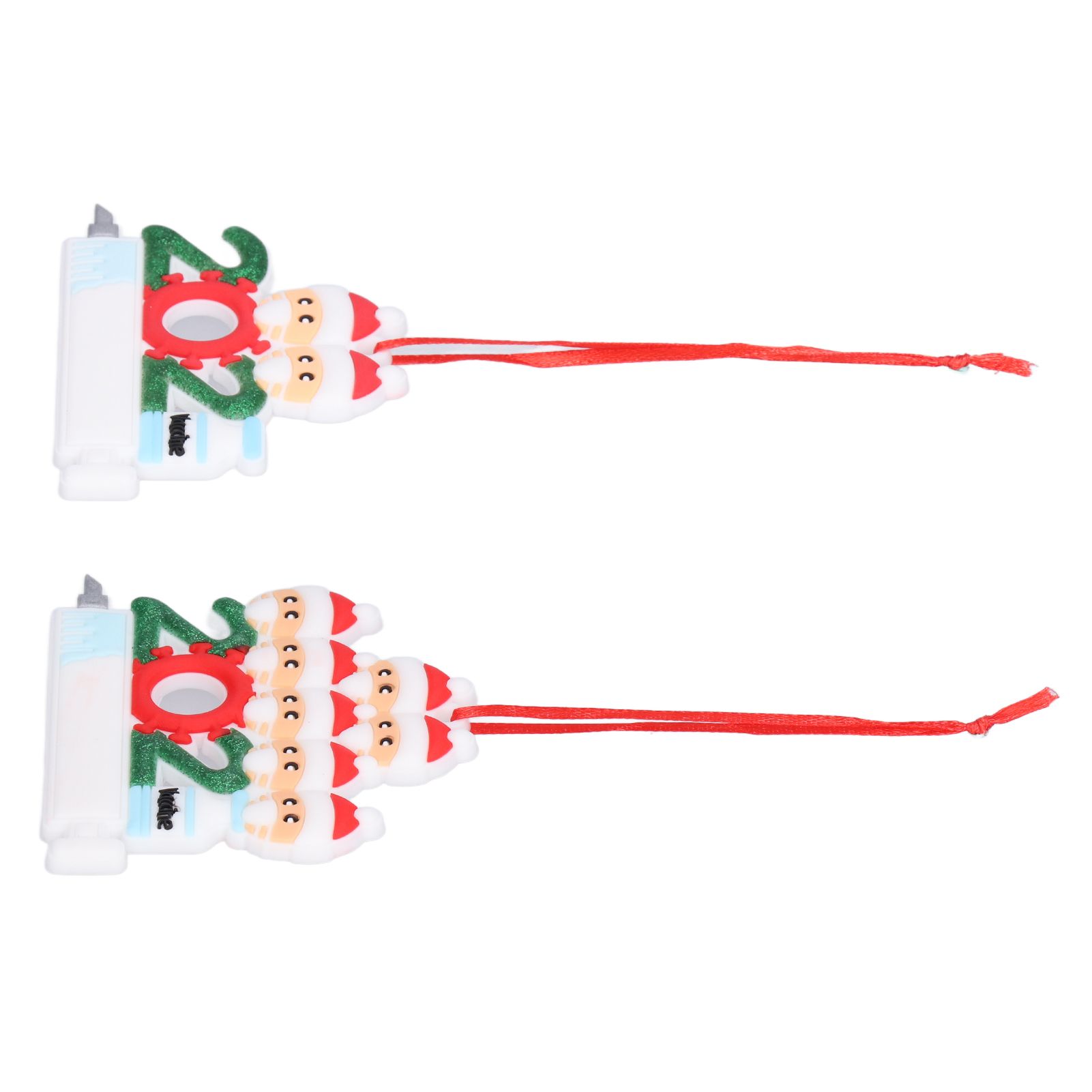 2pcs 2021 Vaccine Christmas Ornaments Hanging Personalized Christmas Tree view 10