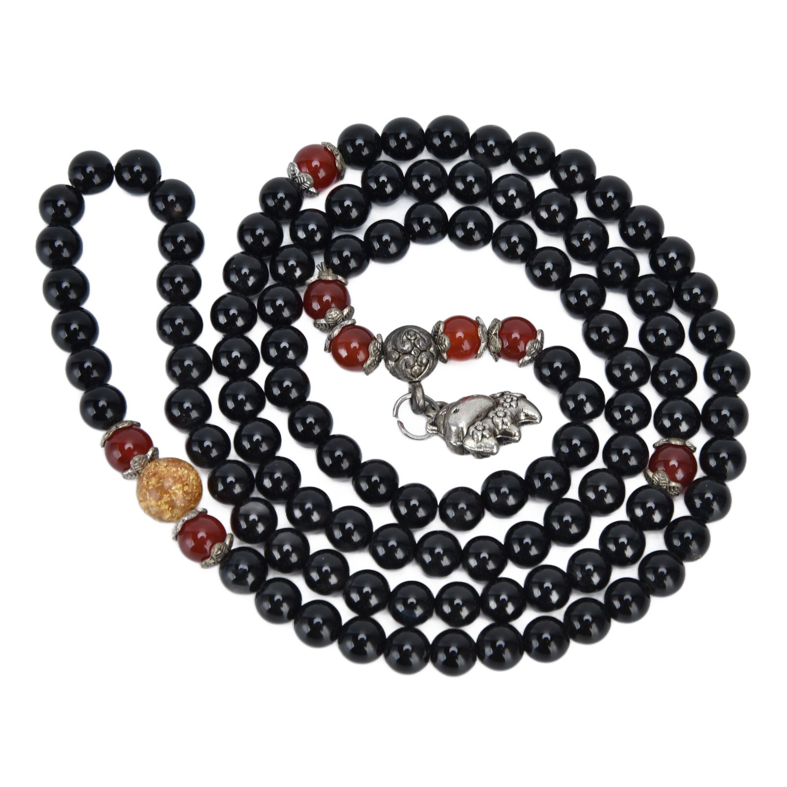 Beaded Bracelets Good Luck Natural Obsidian Bracelets for Women Men Health