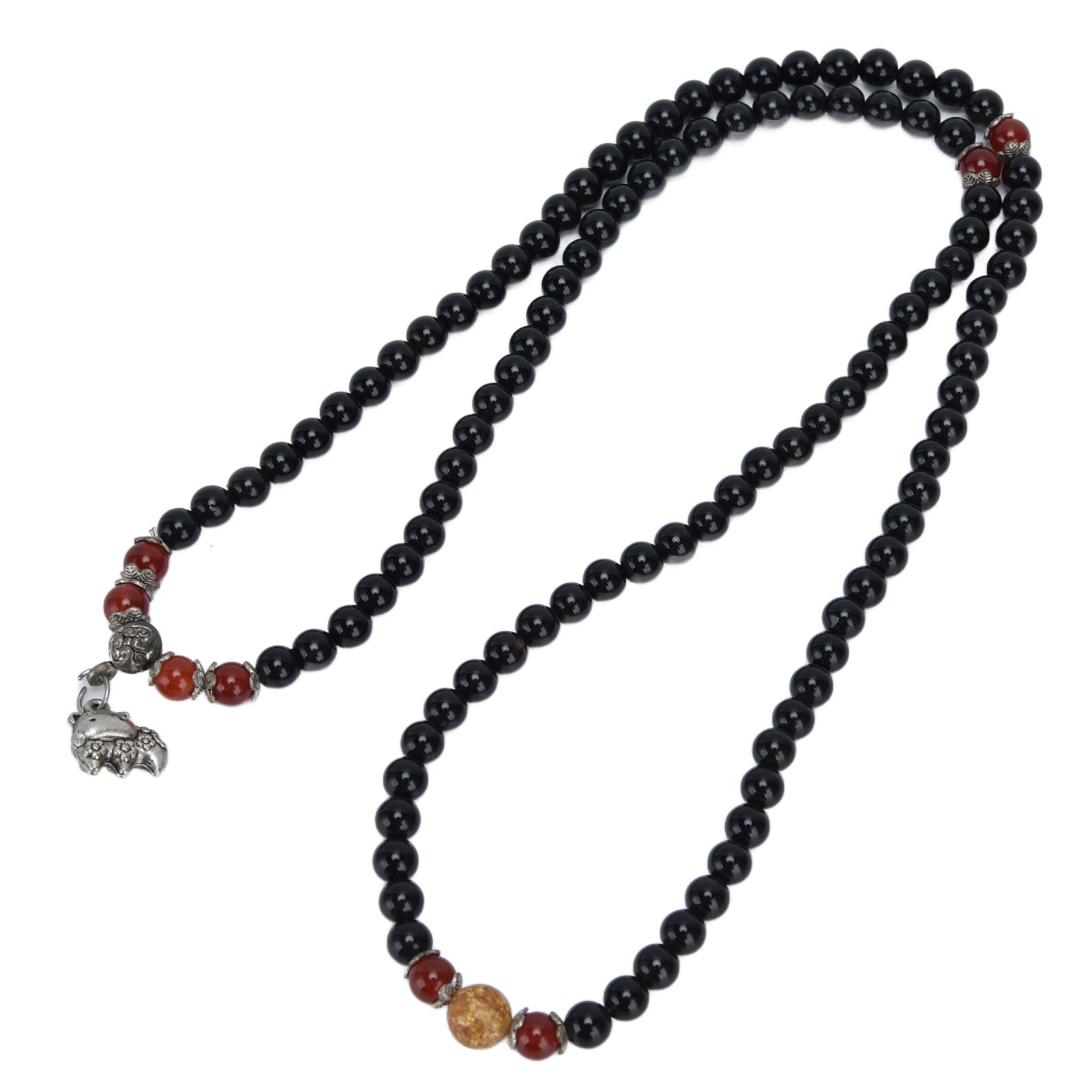 Beaded Bracelets Good Luck Natural Obsidian Bracelets for Women Men Health view 3