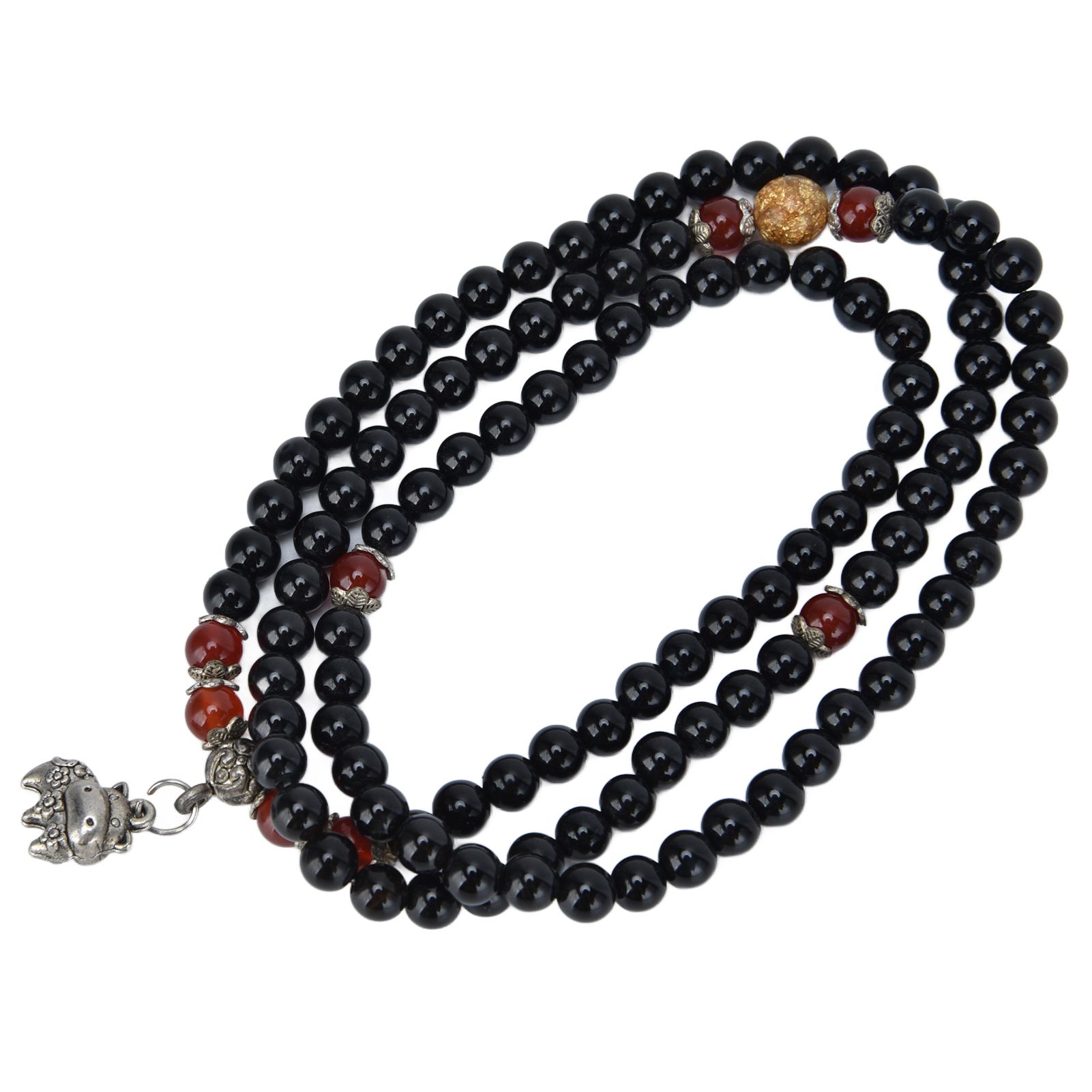 Beaded Bracelets Good Luck Natural Obsidian Bracelets for Women Men Health view 4