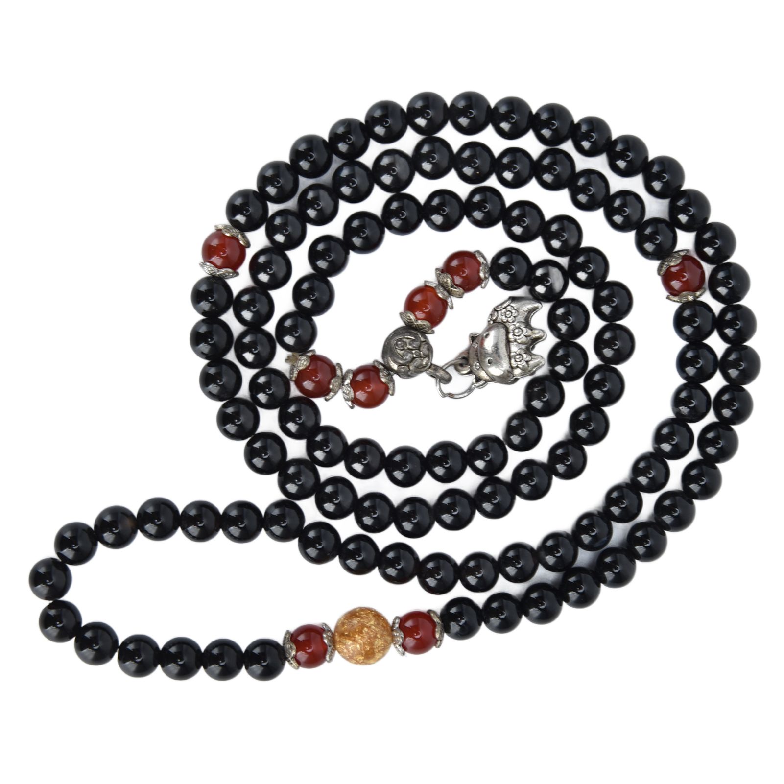 Beaded Bracelets Good Luck Natural Obsidian Bracelets for Women Men Health view 5