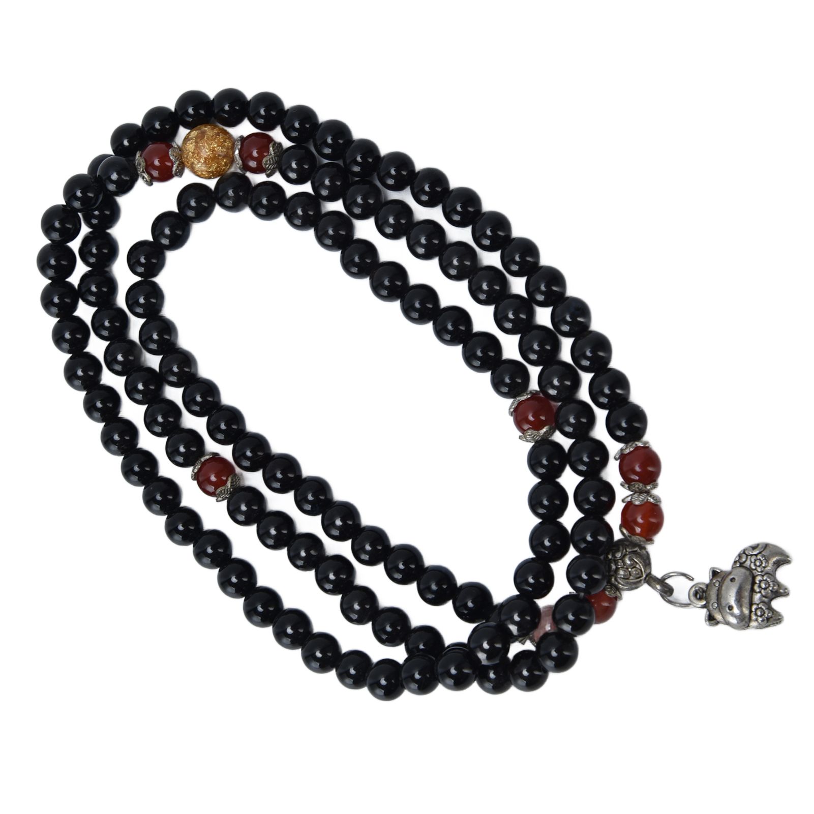 Beaded Bracelets Good Luck Natural Obsidian Bracelets for Women Men Health view 10