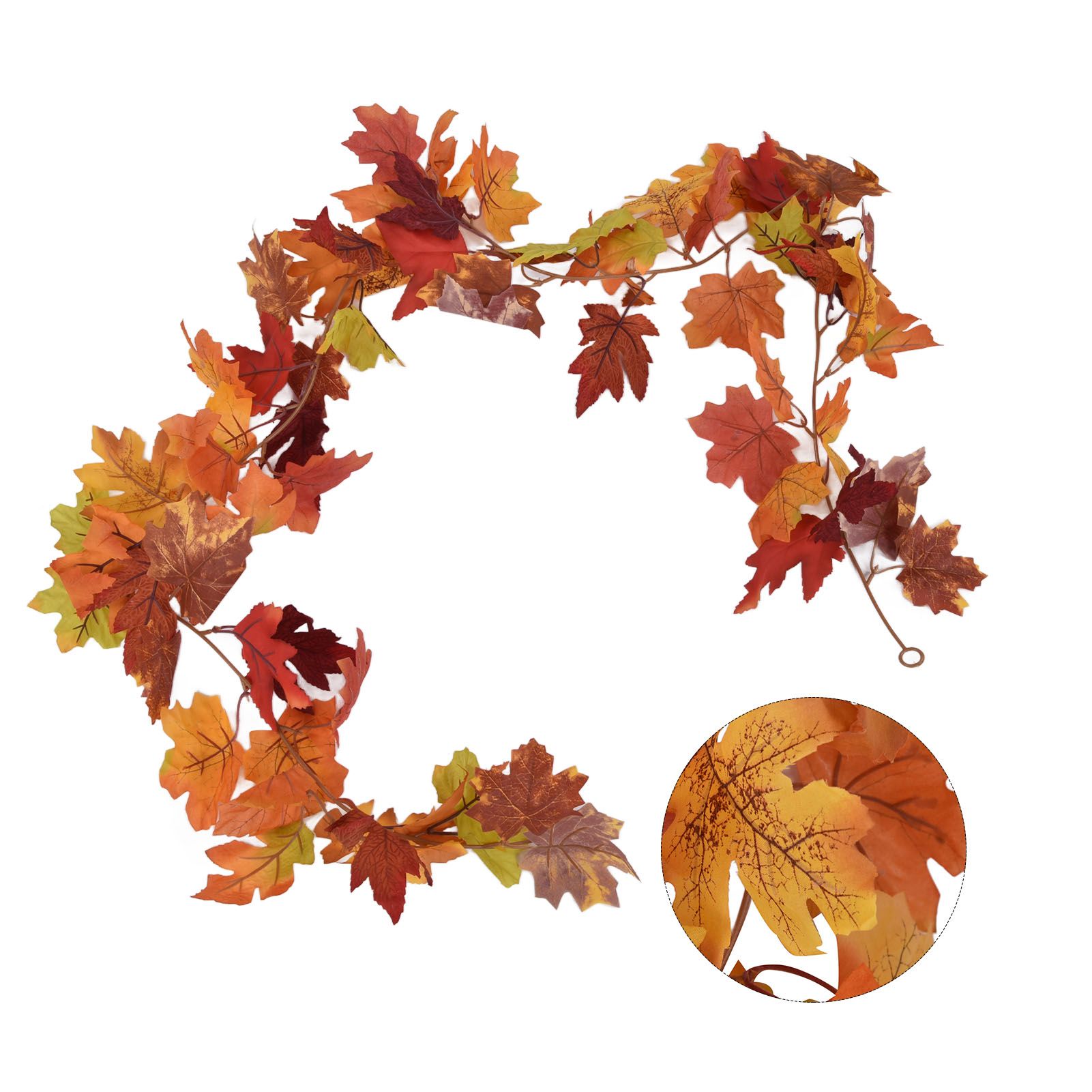 Decorative Artificial Maple Garland Fall Leaf Garland Decoration Thanksgiving view 10