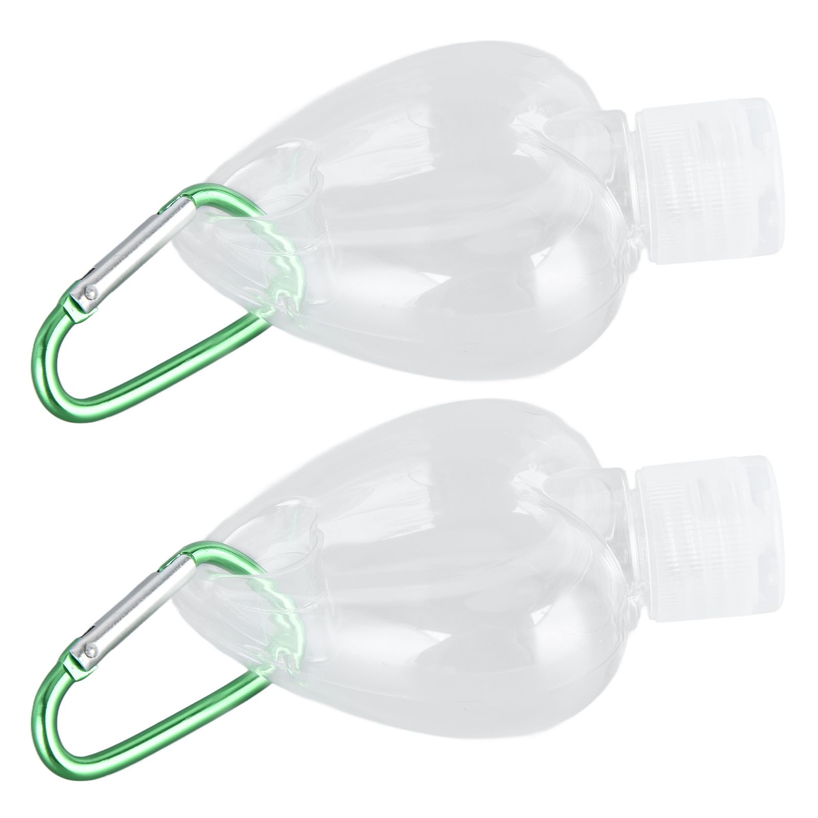 2Set 50ml Travel Bottle with Keychain Flip Cap Plastic Liquid Bottle view 2