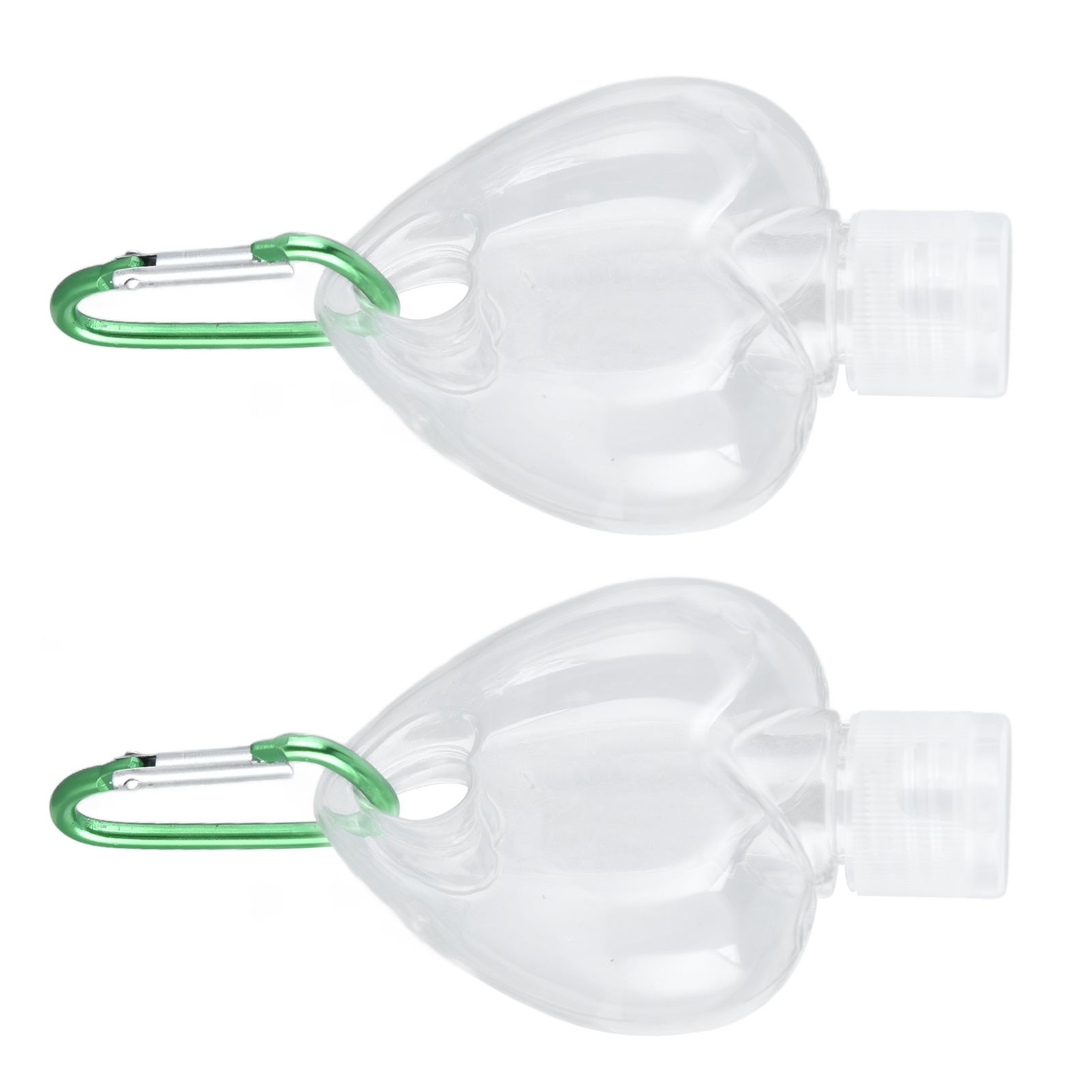 2Set 50ml Travel Bottle with Keychain Flip Cap Plastic Liquid Bottle view 3