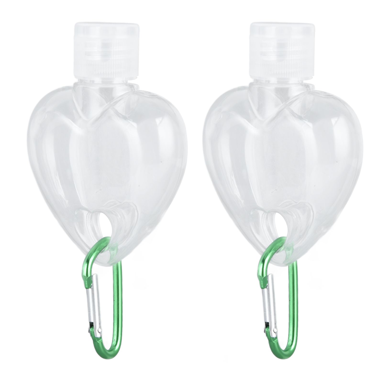 2Set 50ml Travel Bottle with Keychain Flip Cap Plastic Liquid Bottle view 4