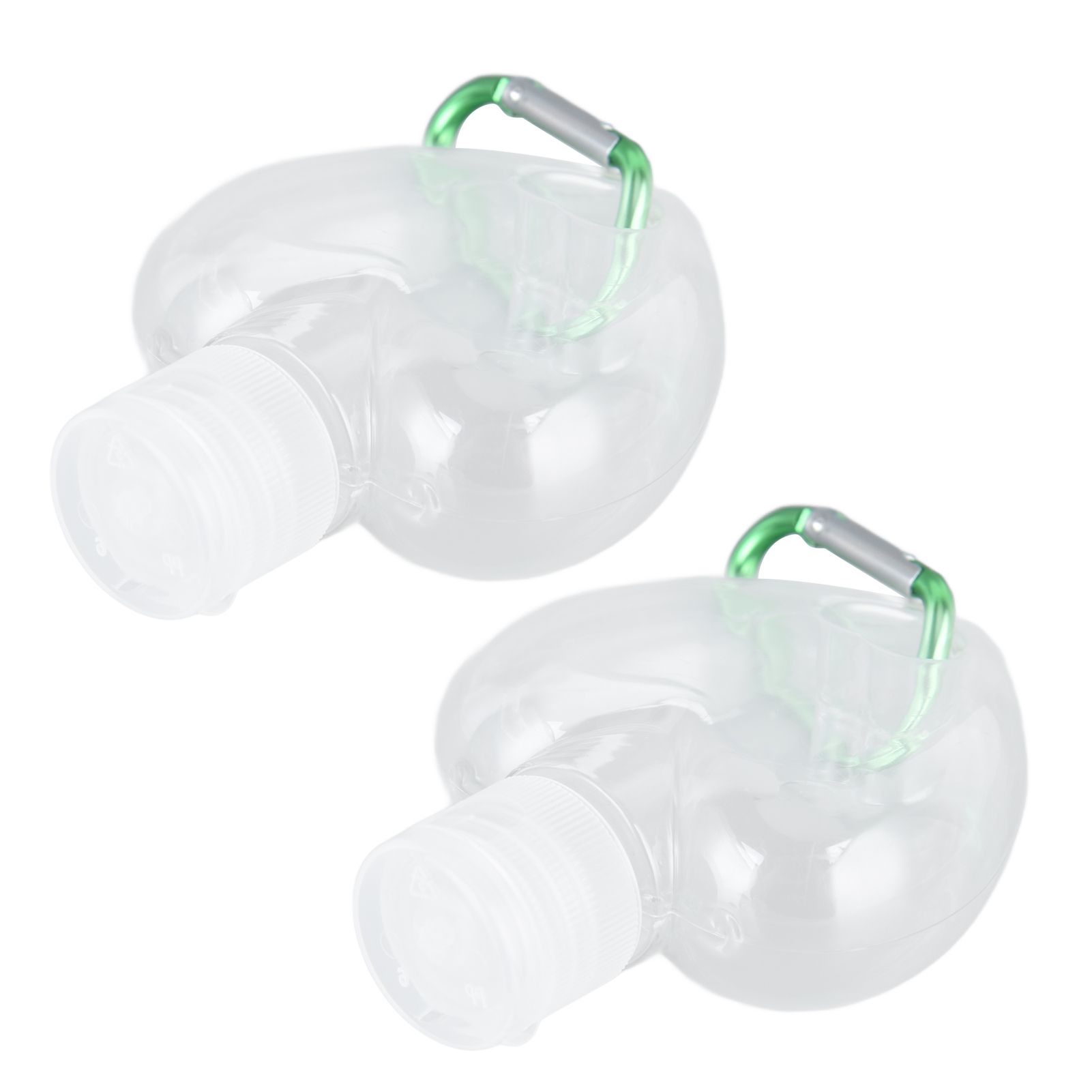 2Set 50ml Travel Bottle with Keychain Flip Cap Plastic Liquid Bottle view 5