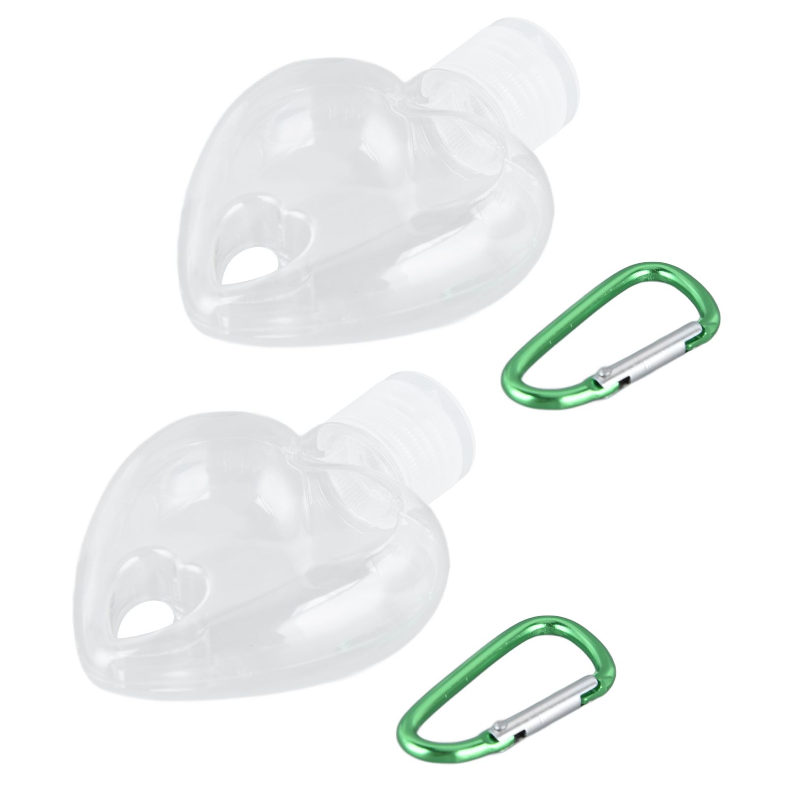 2Set 50ml Travel Bottle with Keychain Flip Cap Plastic Liquid Bottle view 6