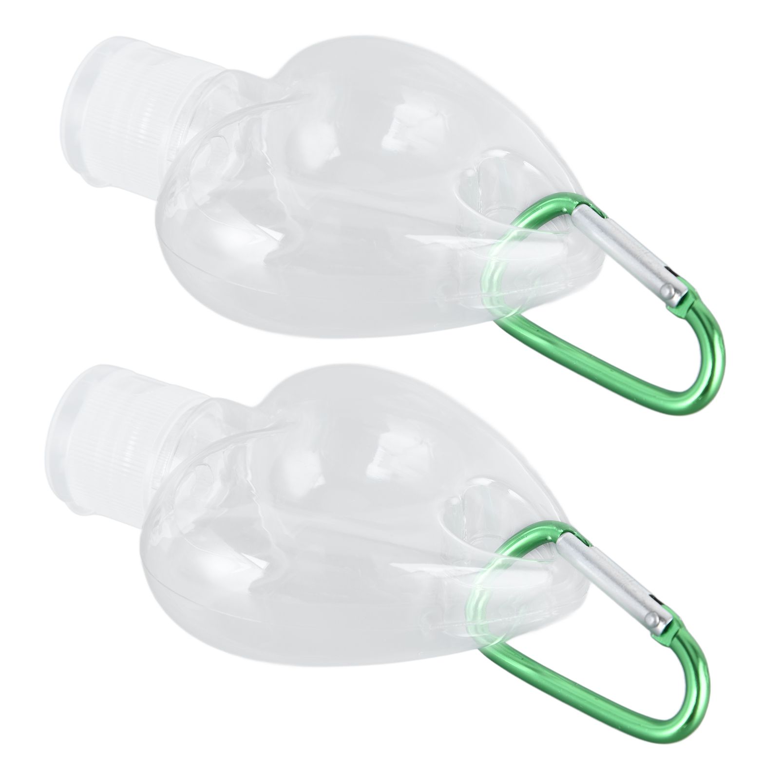 2Set 50ml Travel Bottle with Keychain Flip Cap Plastic Liquid Bottle view 7