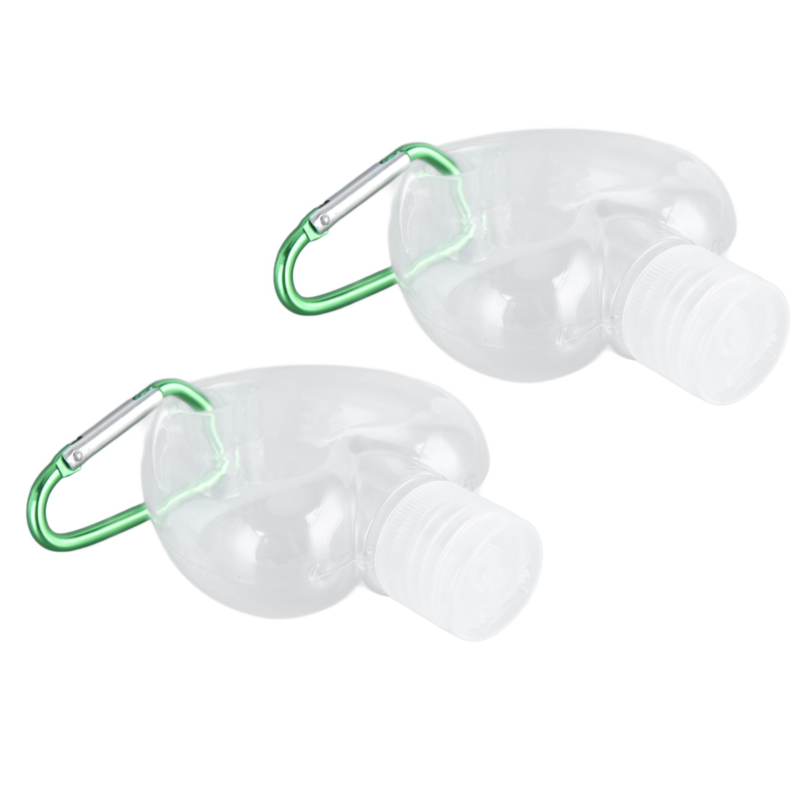 2Set 50ml Travel Bottle with Keychain Flip Cap Plastic Liquid Bottle view 8