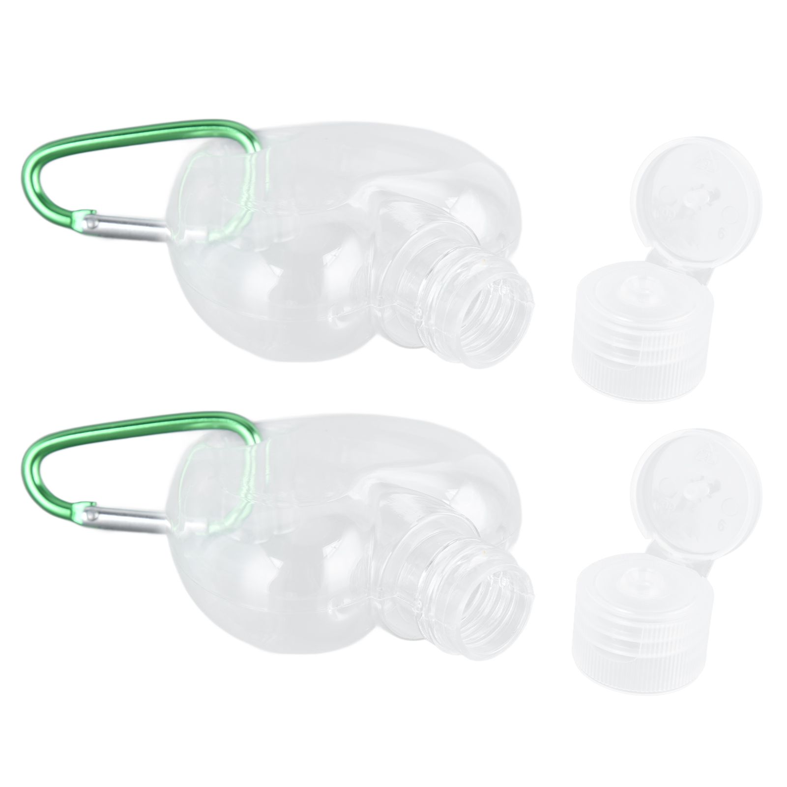2Set 50ml Travel Bottle with Keychain Flip Cap Plastic Liquid Bottle view 10
