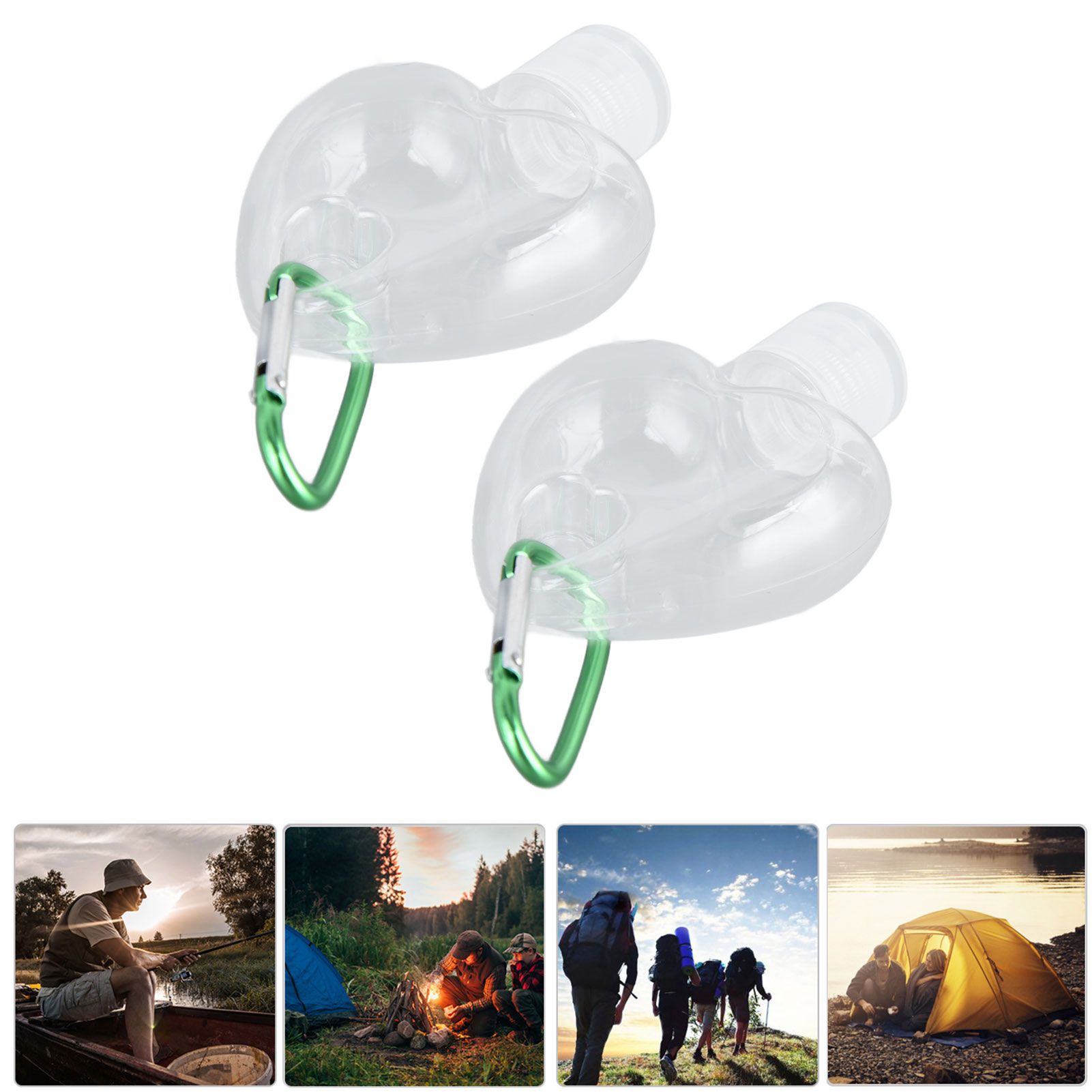 2Set 50ml Travel Bottle with Keychain Flip Cap Plastic Liquid Bottle view 11