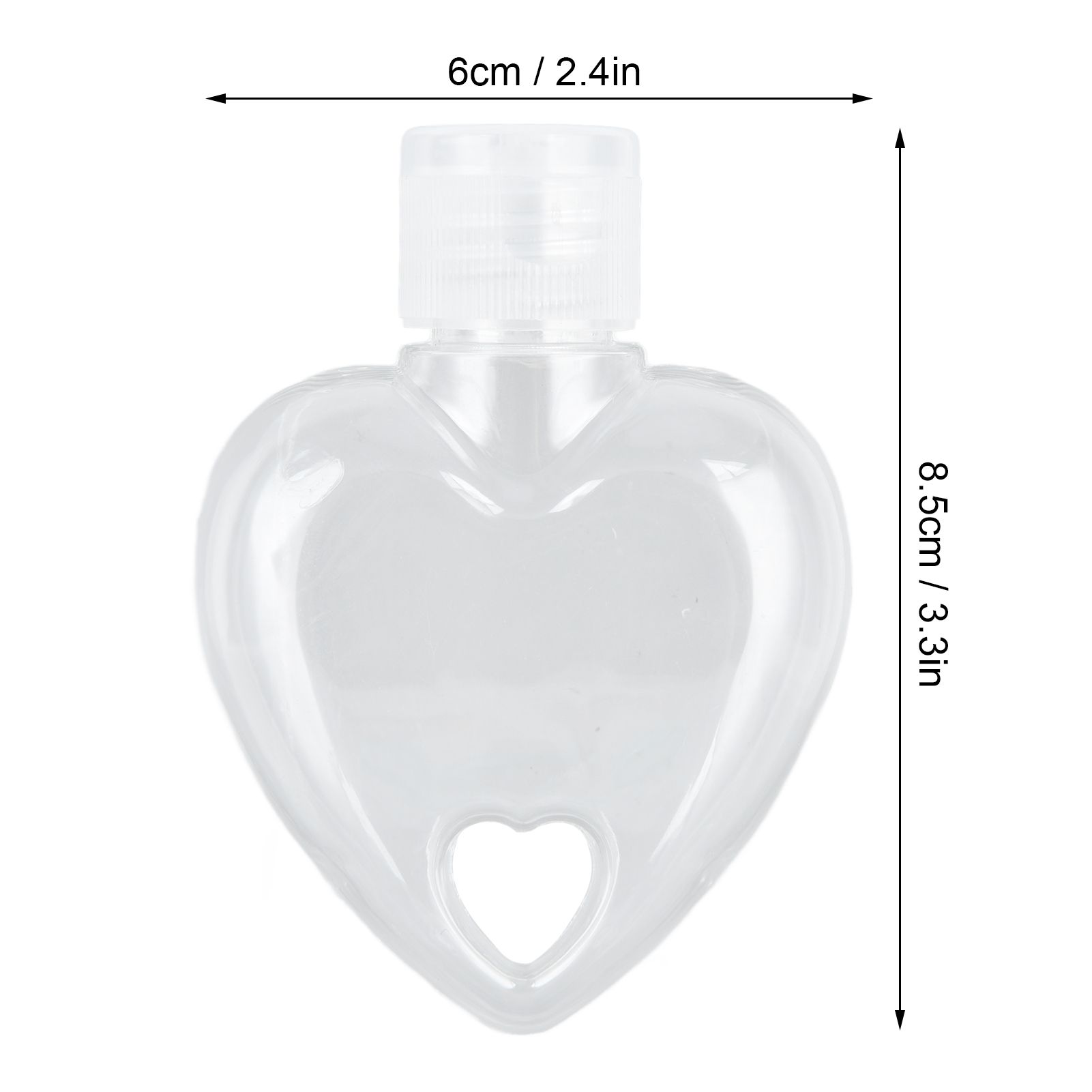 2Set 50ml Travel Bottle with Keychain Flip Cap Plastic Liquid Bottle view 13