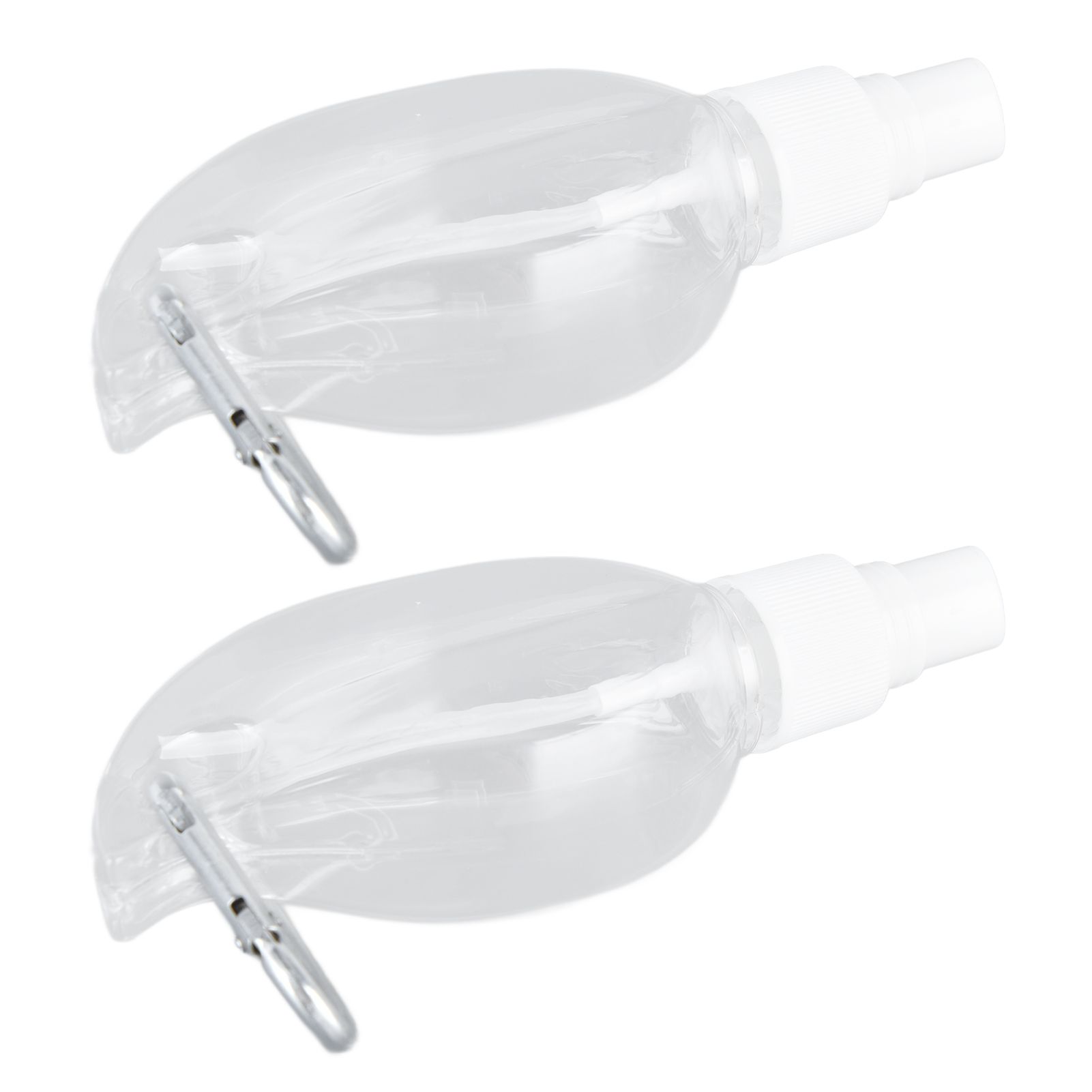 2 Pcs 50ml Travel Keychain Bottles Portable Plastic Clear Leakproof Refillable view 10