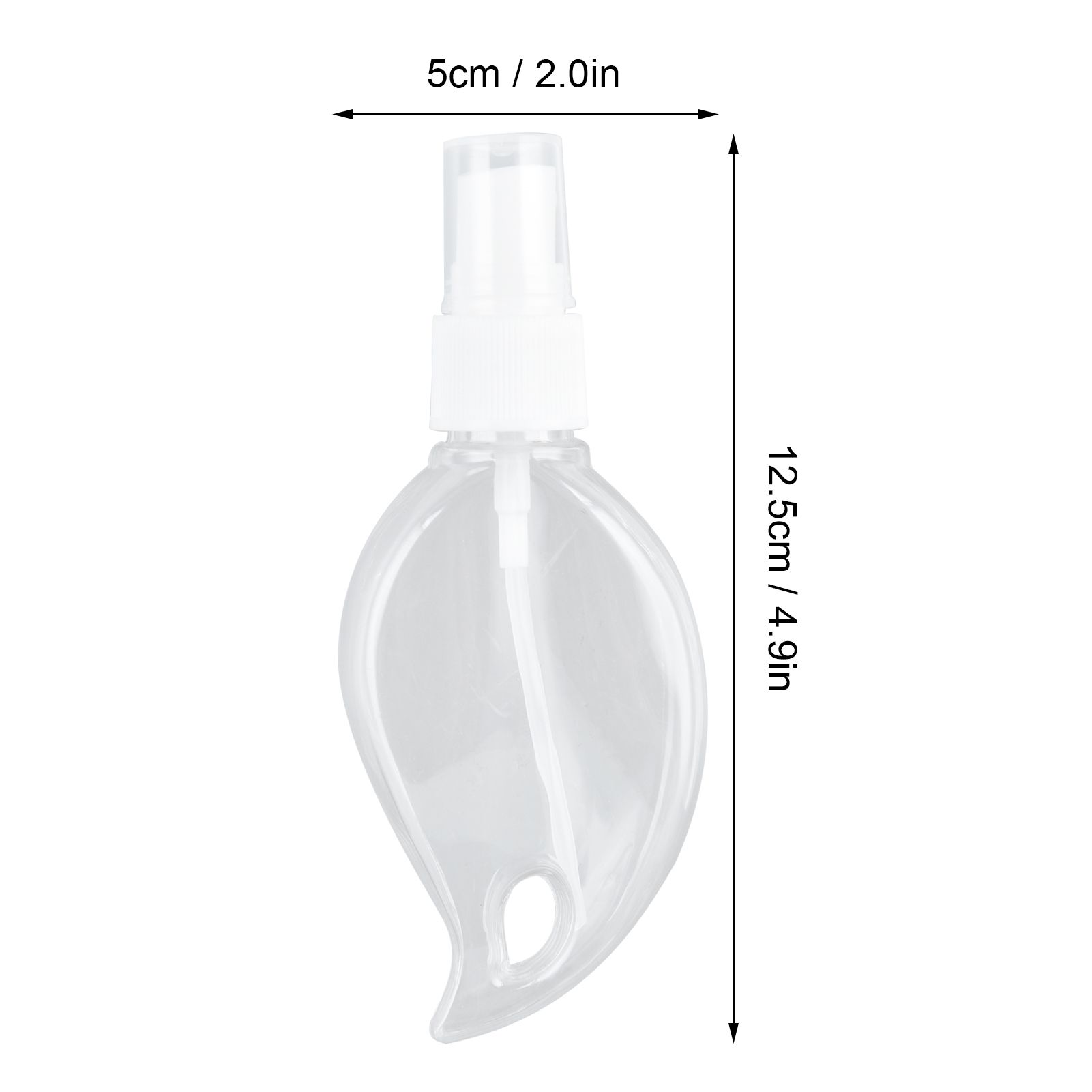 2 Pcs 50ml Travel Keychain Bottles Portable Plastic Clear Leakproof Refillable view 13