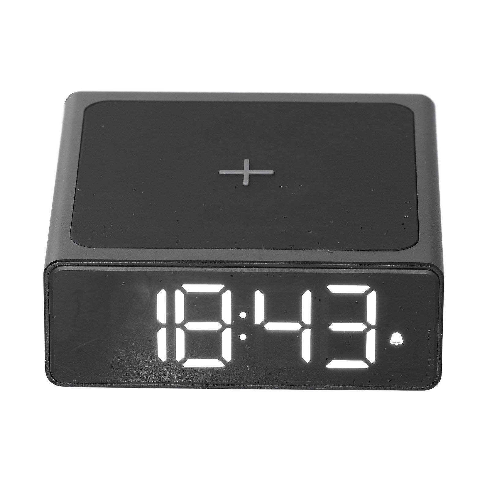 Digital Alarm Clock 3 In1 LED Desktop Digital Clock with Wireless Charging USB view 4