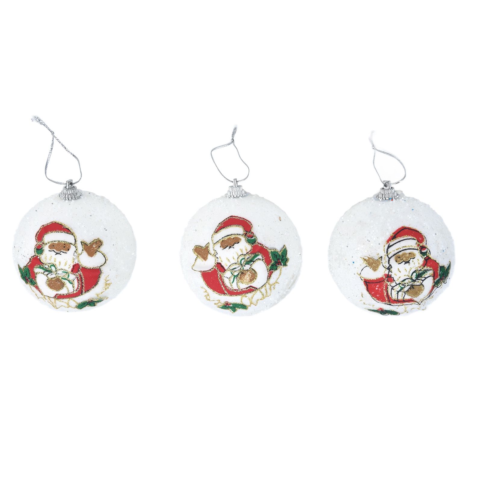 3PCS Christmas Ball Foam Hanging Christmas Tree Ornament for Festival Party view 3